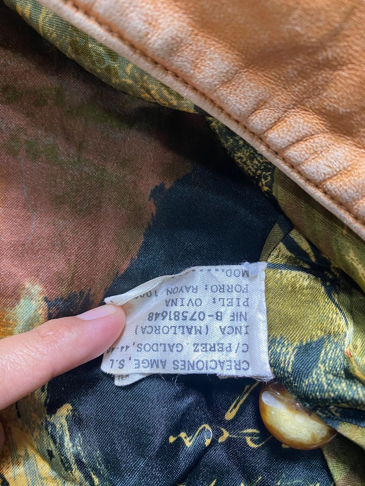 Other VINTAGE JACKET AMGE MADE IN SPAIN RETRO DESIGN NICE DESIGN Size US L / EU 52-54 / 3 - 8 Thumbnail