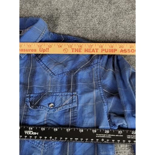 Cody James Cody James Plaid Button Up Shirt Men Sz L Blue Work Western Size US L / EU 52-54 / 3 - 4 Thumbnail