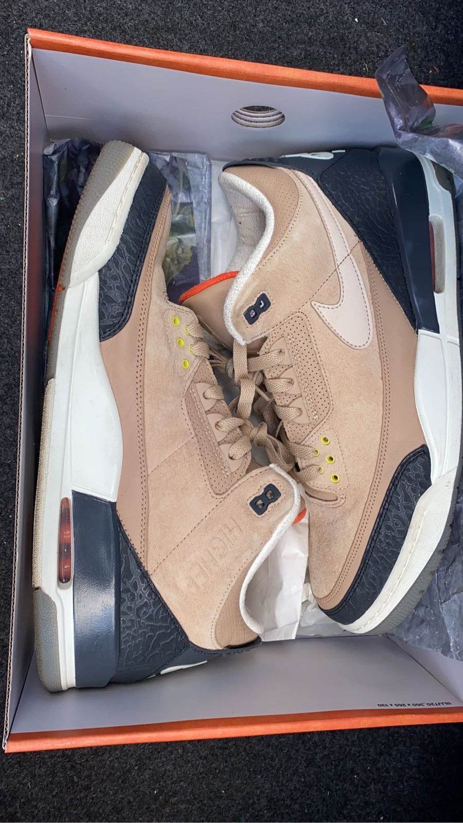 image of Jordan Brand 3 “Bio-Beige” Shoes, Men's (Size 14)