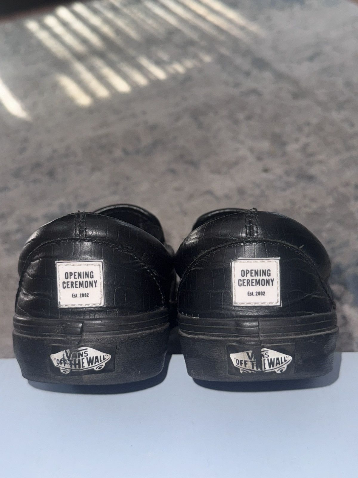 Opening Ceremony All Black Opening Ceremony x Vans Leather Slip-On Size US 6 / EU 39 - 7 Thumbnail