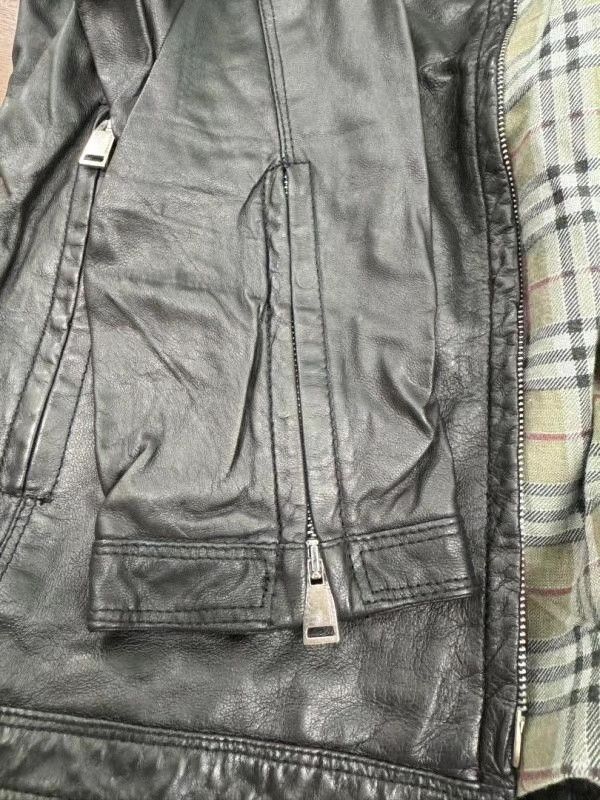 Delan Ezio Nappa Leather Jacket/ in Black, Men's (Size M) — image 5 of 6