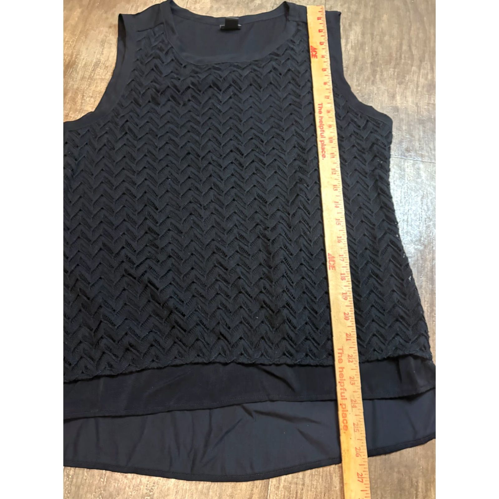 Vintage Covington Blouse Womens Medium Black Lined Sleeveless Basic Shirt Regular Cotton? Size M / US 6-8 / IT 42-44 - 2 Thumbnail