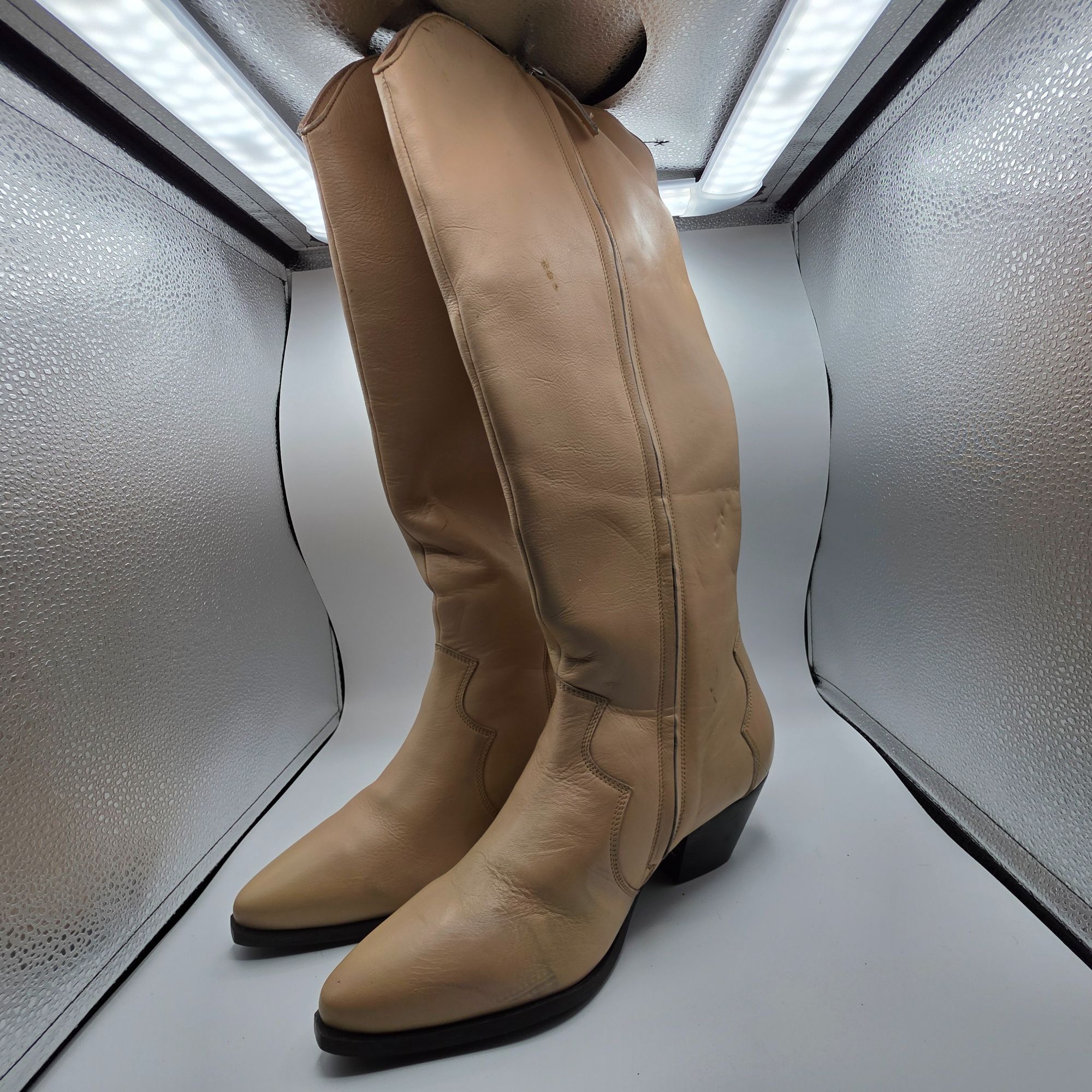 Other Journee Collection Pryse Wide Calf Womens Size 11 Tan Cowboy Size US 11 / IT 41 - 4 Thumbnail