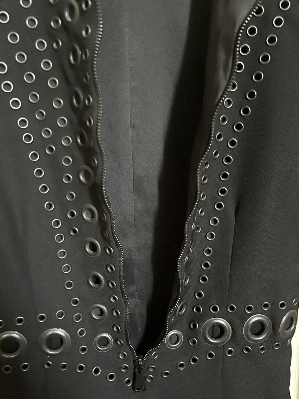 Givenchy Givenchy Zip-front Grommet Dress Size S / US 4 / IT 40 - 3 Thumbnail