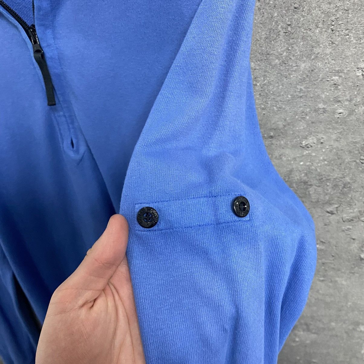 Stone Island Vintage Stone Island Quarter Zip Polo 1/4 Long Sleeve Size US L / EU 52-54 / 3 - 6 Thumbnail