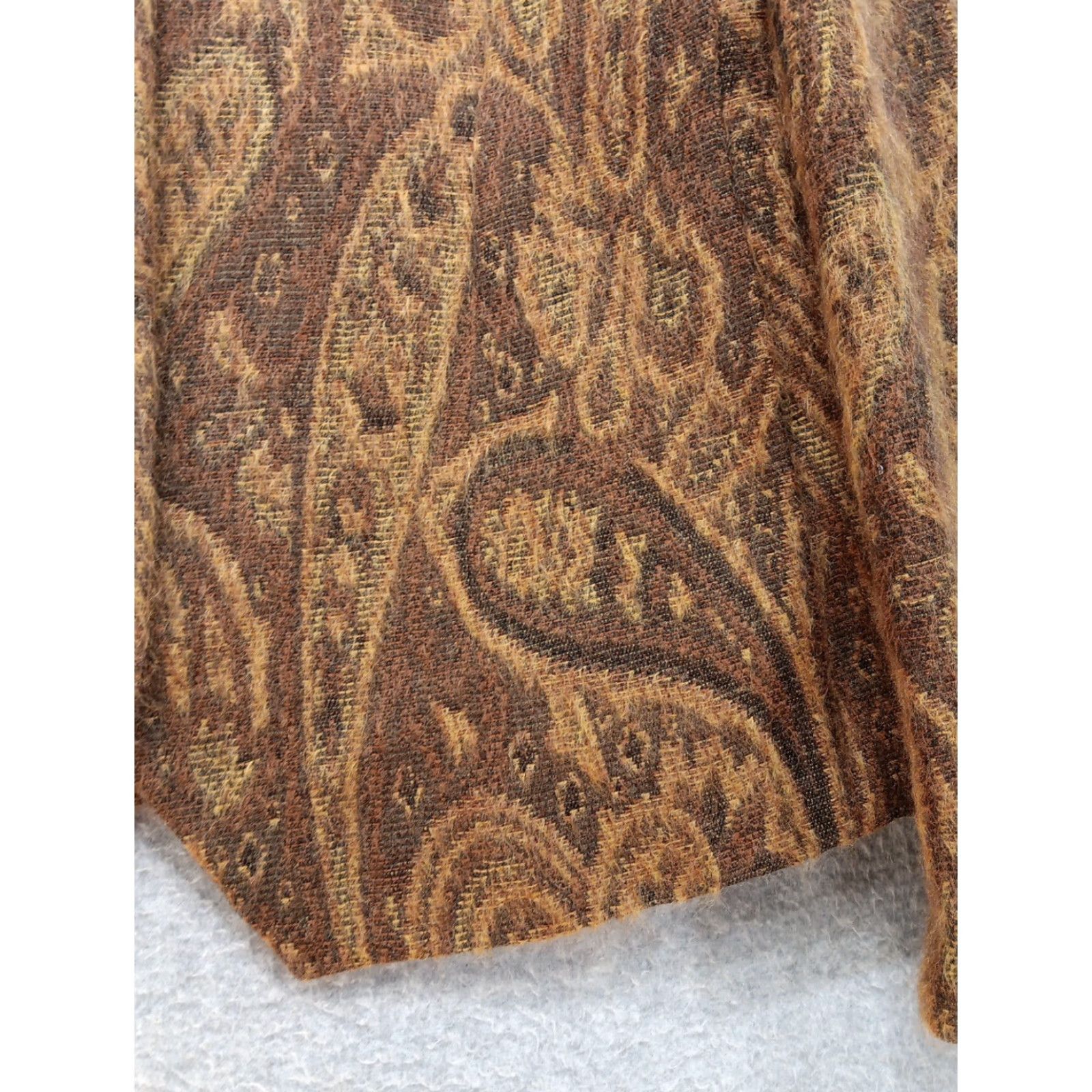 Joseph Abboud Joseph Abboud Collection Blazer Womens 12 Brown Paisley Mohair Wool Blend Italy Blazer Size XL / US 12-14 / IT 48-50 - 7 Thumbnail