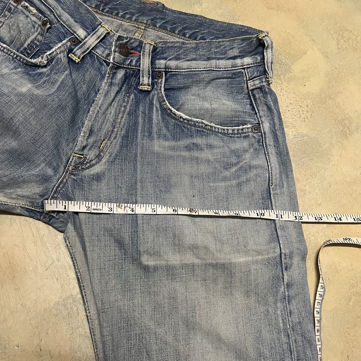 Edwin Edwin Distressed Design Denim Jeans Size US 29 - 12 Thumbnail