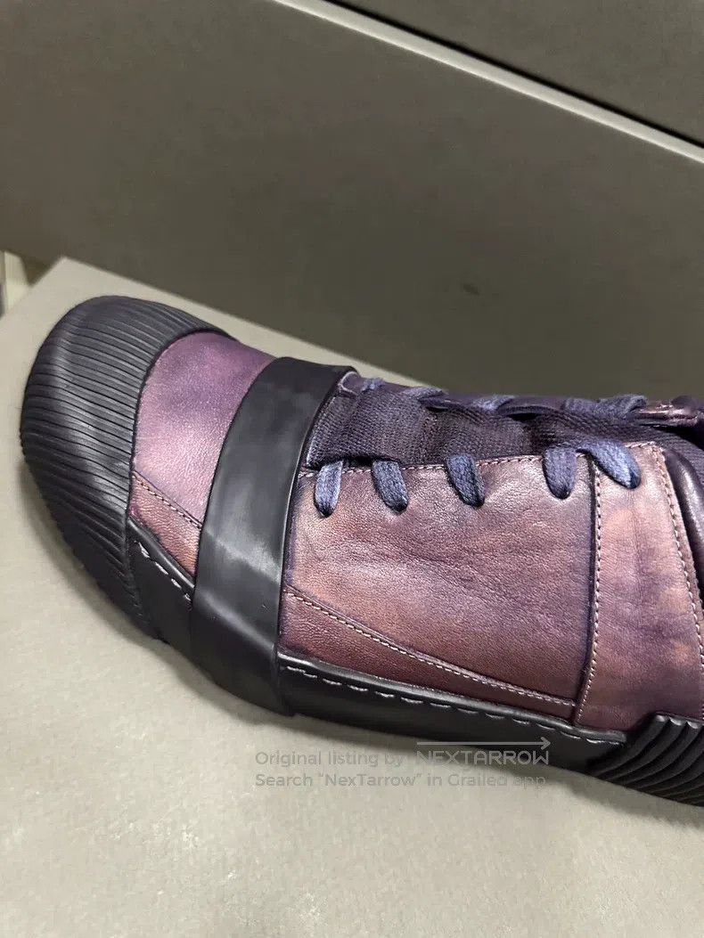 Boris Bidjan Saberi Boris Bidjan Saberi Purple Low Top Horsehide Laced Shoes Size US 10 / EU 43 - 4 Thumbnail