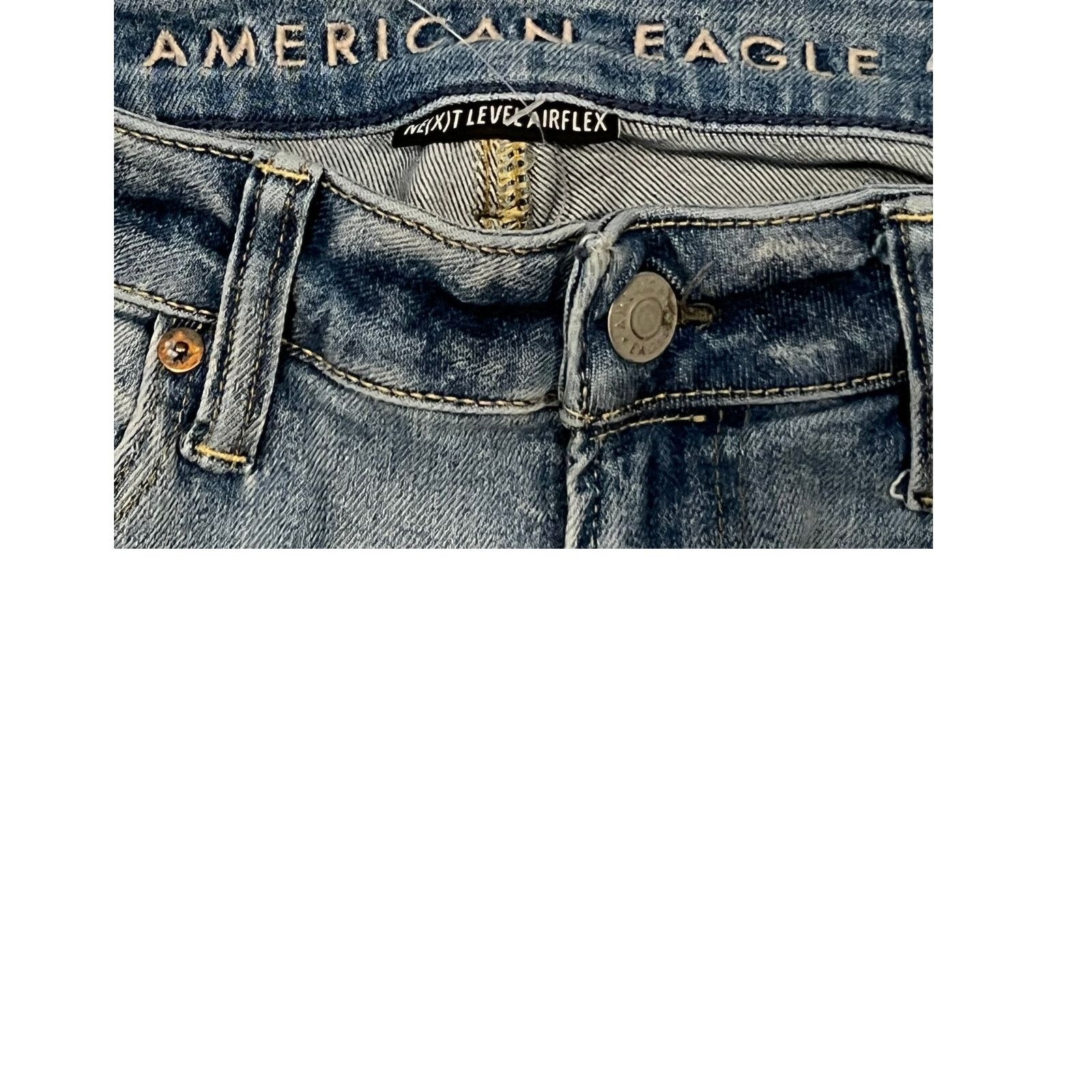 American Eagle Outfitters American Eagle Slim Blue Jeans 32x34 Size US 32 / EU 48 - 4 Thumbnail