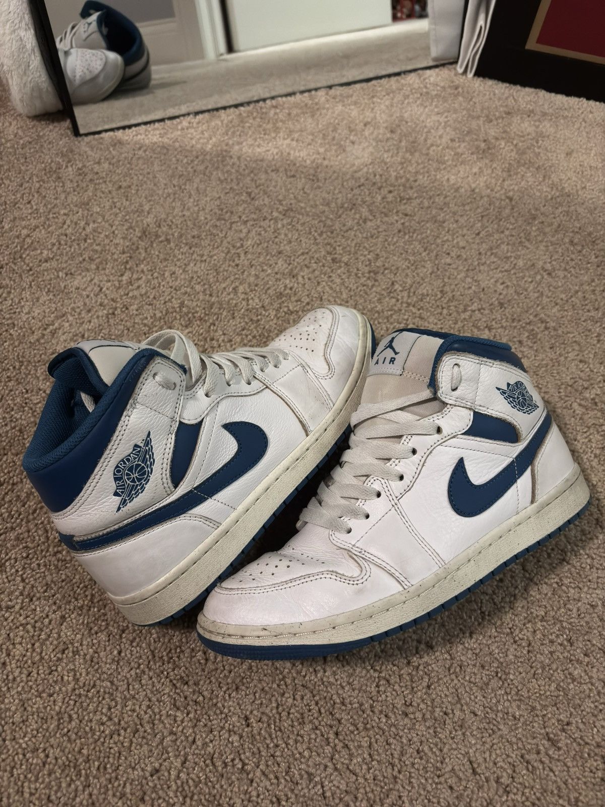 Jordan Brand Jordan one Mid SE Industrial Blue Size US 8.5 / EU 41-42 - 1 Thumbnail