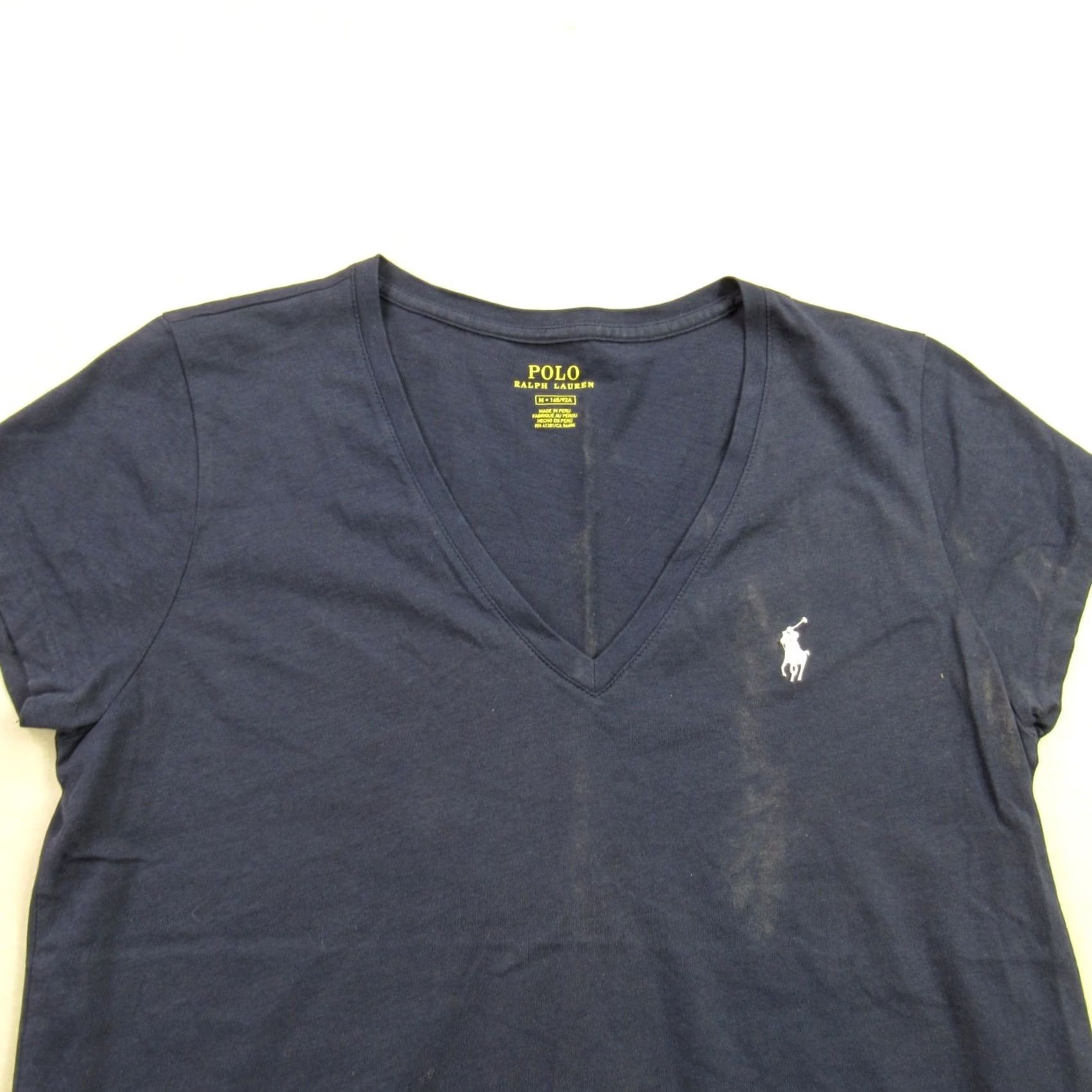 Polo Ralph Lauren Ralph Lauren Shirt Womens Medium Short Sleeve V Neck Pullover Blue Casual Size M / US 6-8 / IT 42-44 - 3 Thumbnail