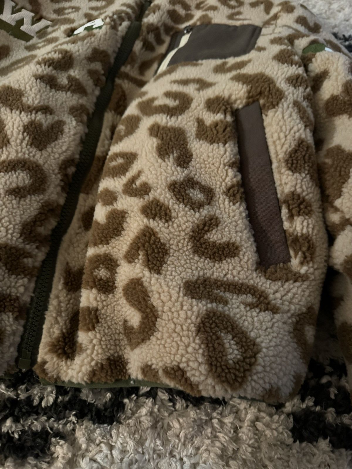 Japanese Brand Cheeta Print Fleece Bomber Size US M / EU 48-50 / 2 - 2 Thumbnail