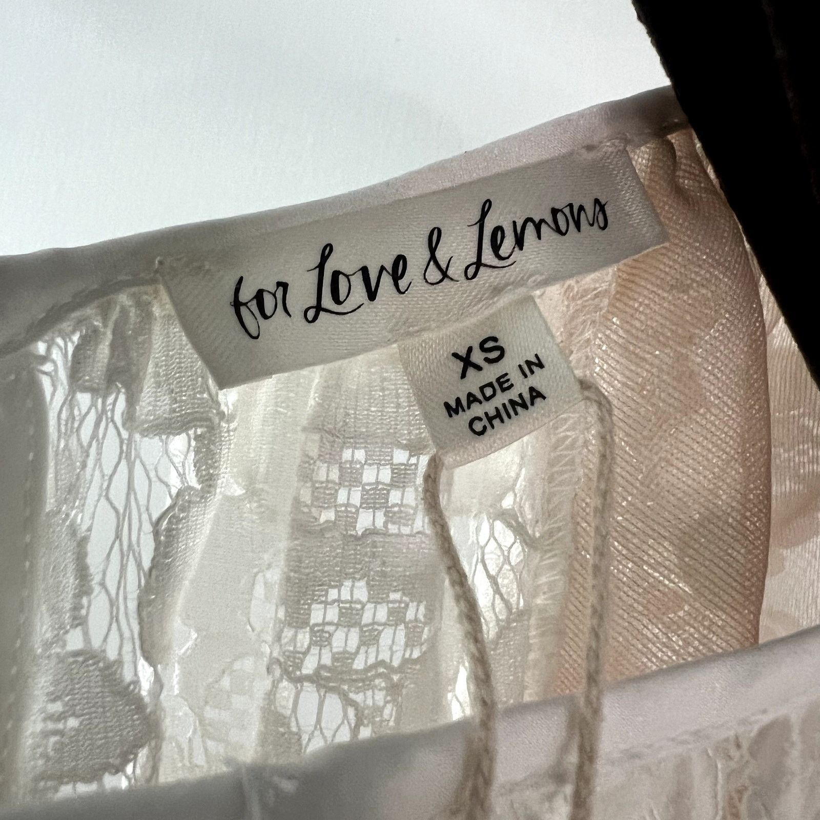 For Love & Lemons For Love & Lemons Revolve White Lace Victoria Mini Dress Size XS / US 0-2 / IT 36-38 - 7 Thumbnail