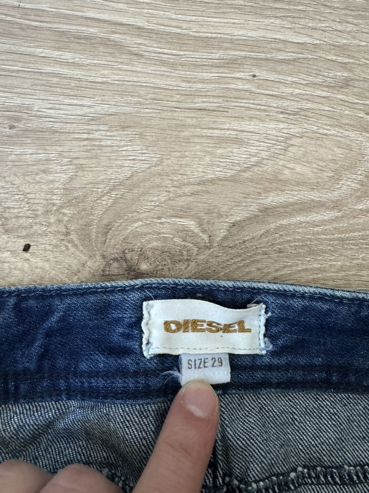 Diesel Vintage Y2K Diesel Japanese Style Wash Denim Mini Skirt Size 29" - 6 Thumbnail
