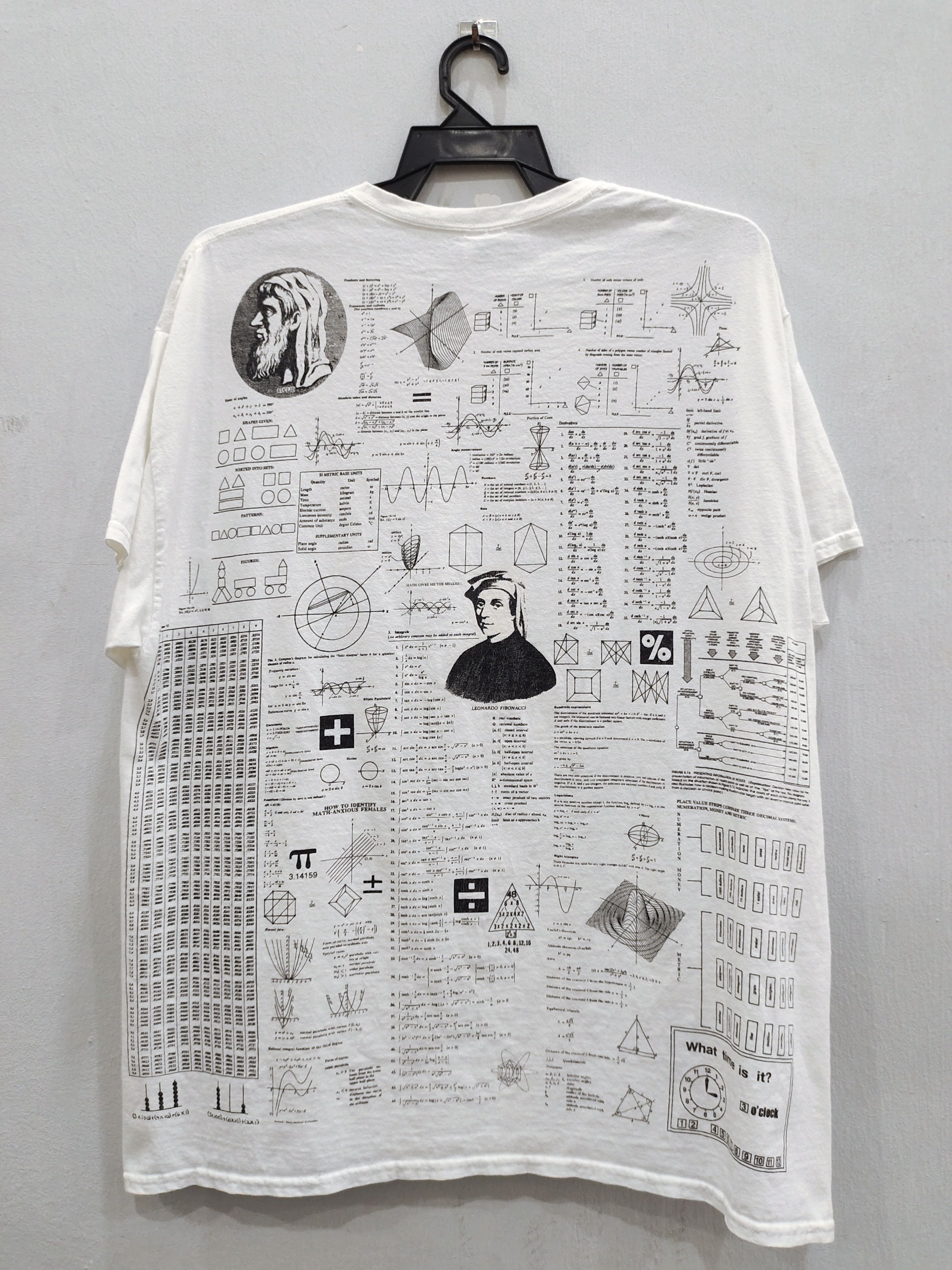 Vintage Vintage Math Hurts Test Answer Tee Size US XL / EU 56 / 4 - 2 Thumbnail