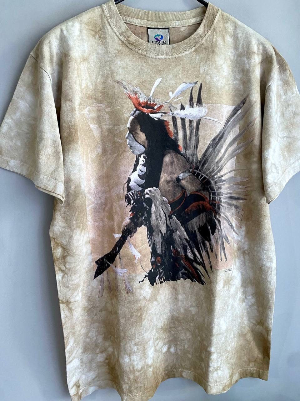 Liquid Blue Vintage Liquid Blue T-Shirt American Indian Warrior Print, M Size US M / EU 48-50 / 2 - 3 Thumbnail