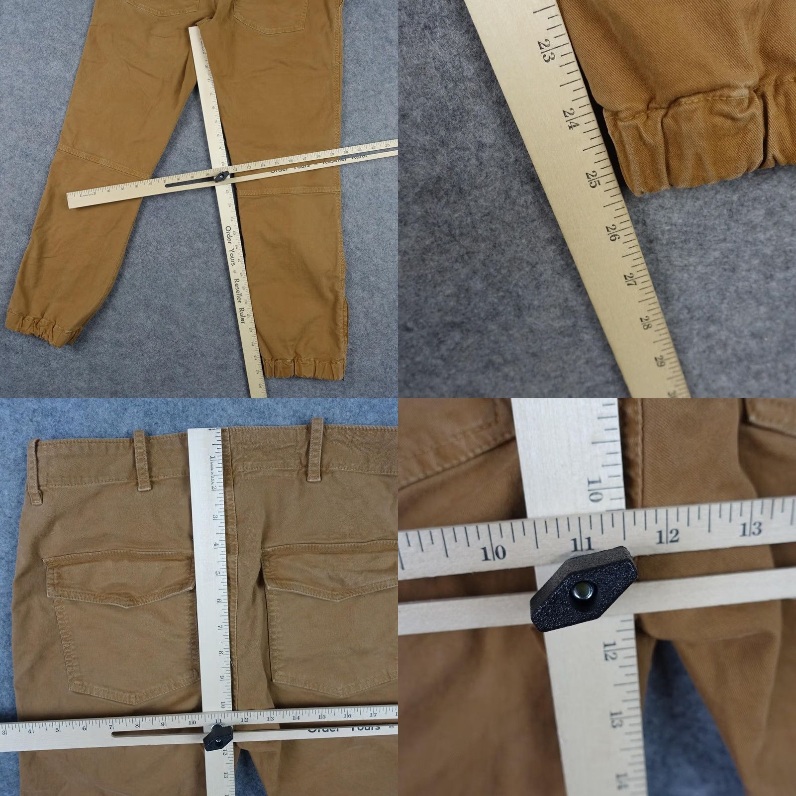 Nili Lotan Nili Lotan Pants Womens 4 Brown Twill Jogger Ankle Zip Cuffed Pockets Casual 80 Size 27" / US 4 / IT 40 - 10 Thumbnail