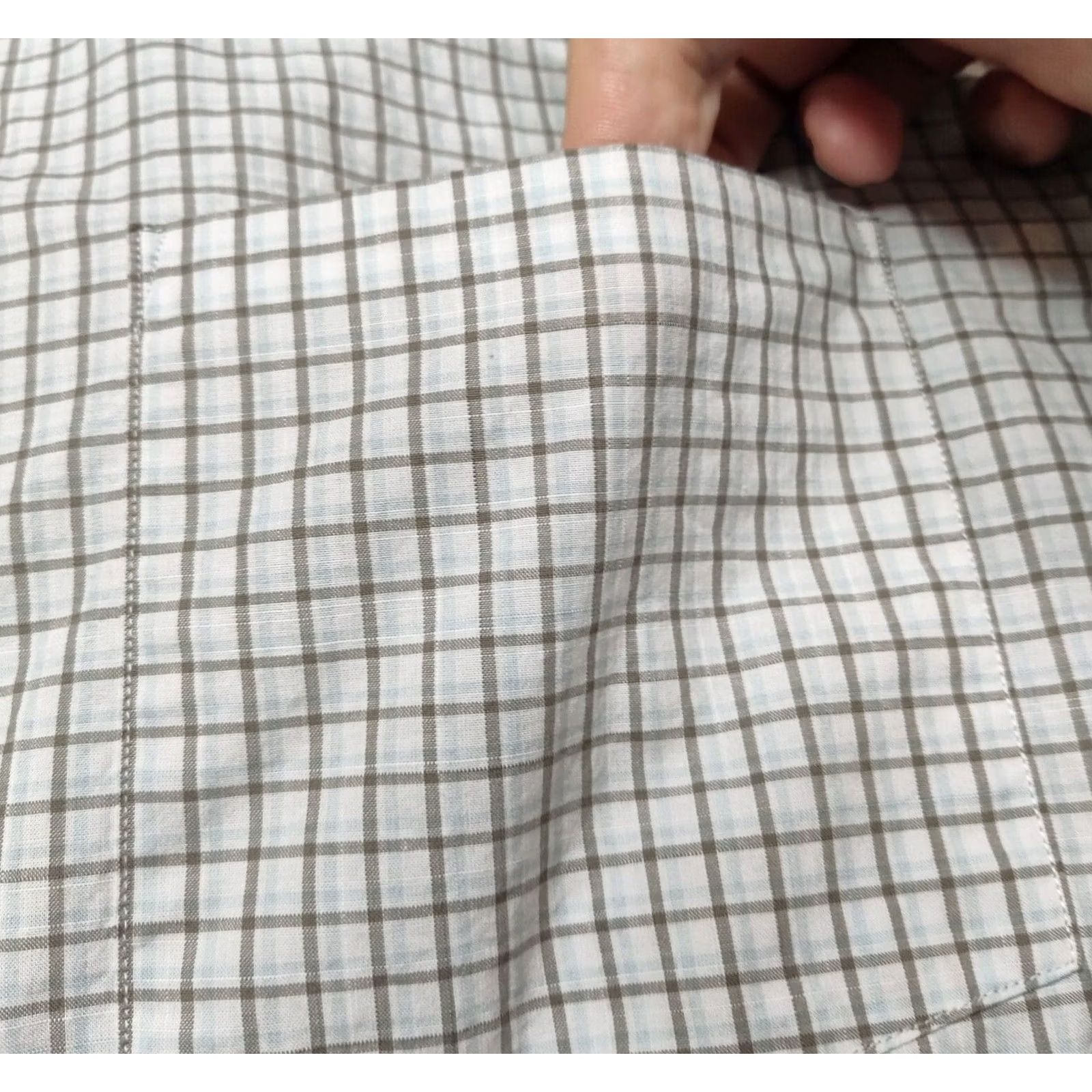 John Varvatos JOHN VARVATOS LUXE Men Button-Up Shirt 2XL Brown Check Long Sleeve Casual Travel Size US XXL / EU 58 / 5 - 4 Thumbnail