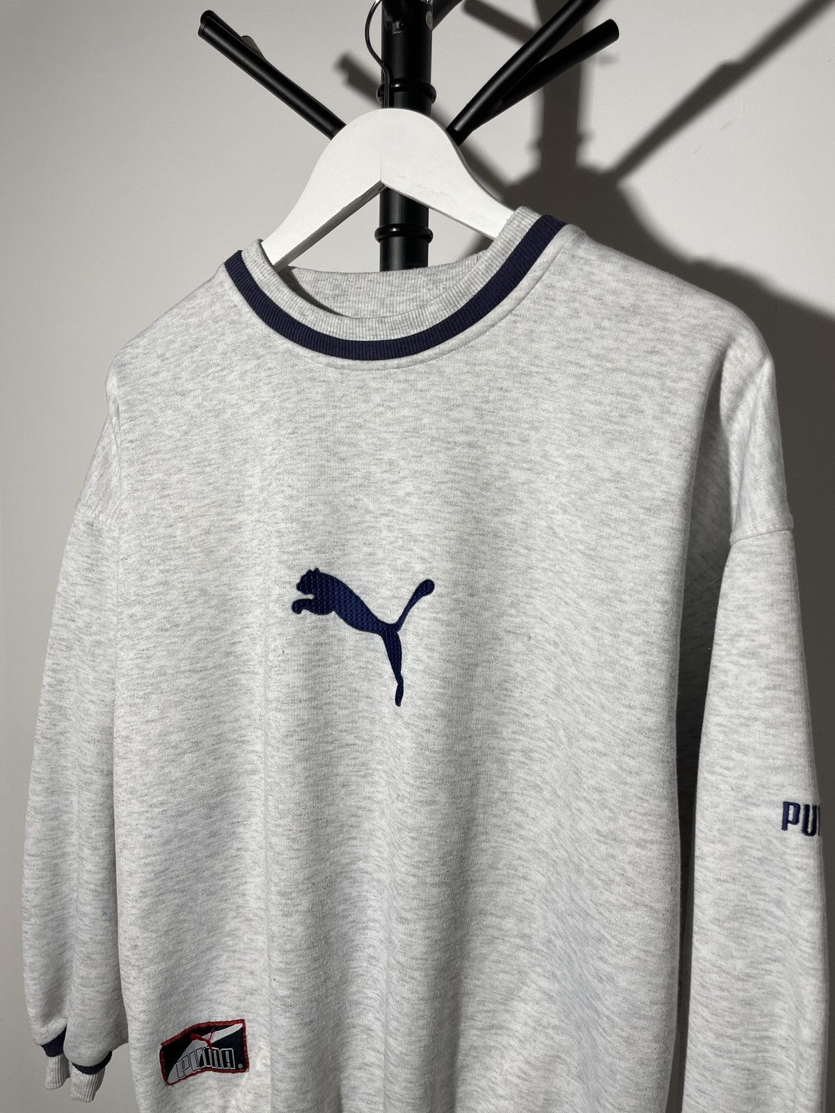 Puma × Vintage Vintage 90s Puma Big Embroidered Logo Baggy Y2K Sweatshirt Size US XS / EU 42 / 0 - 2 Thumbnail