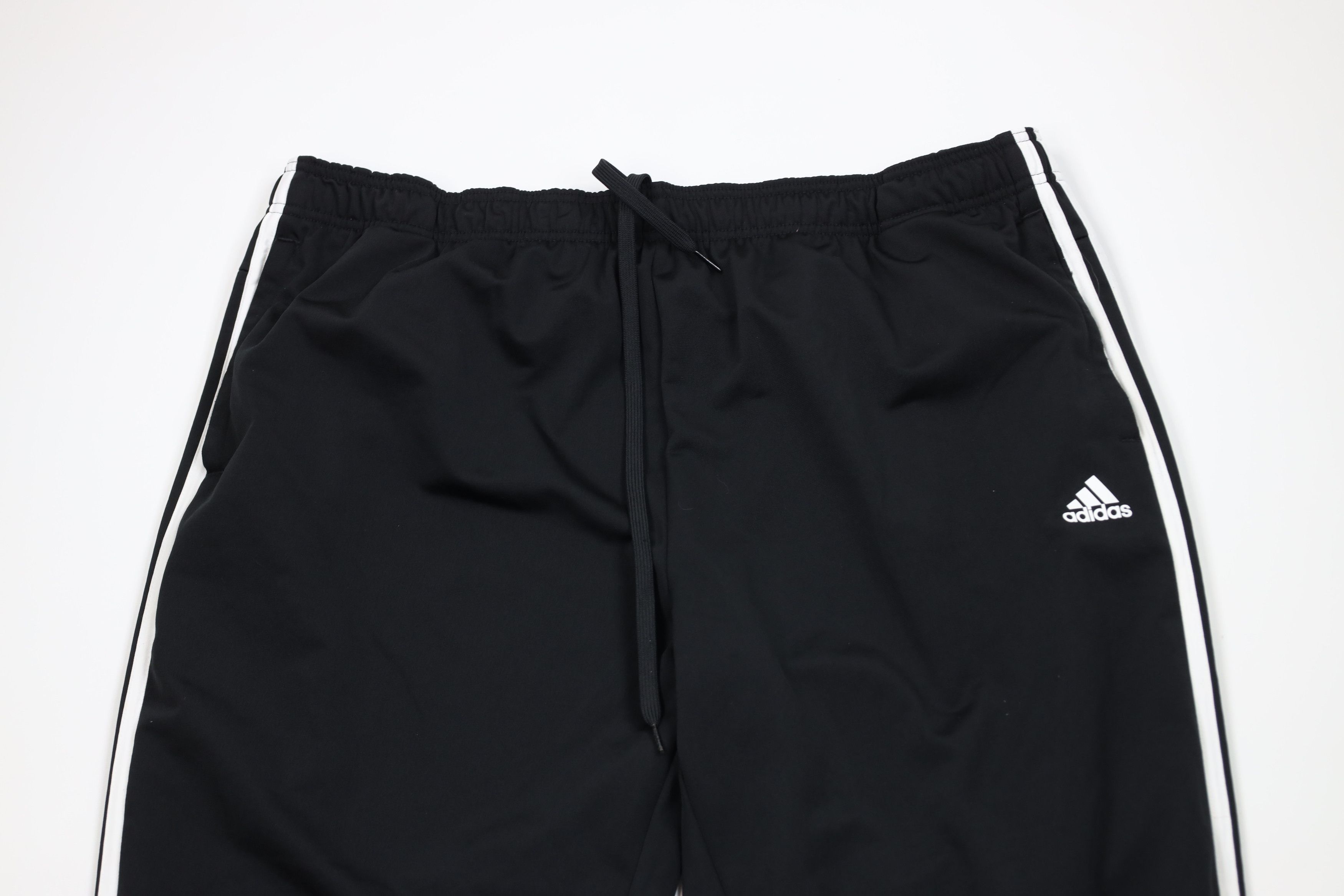 Adidas Vintage Y2K Adidas Striped Wide Leg Sweatpants Pants Black Size US 42 / EU 58 - 2 Thumbnail