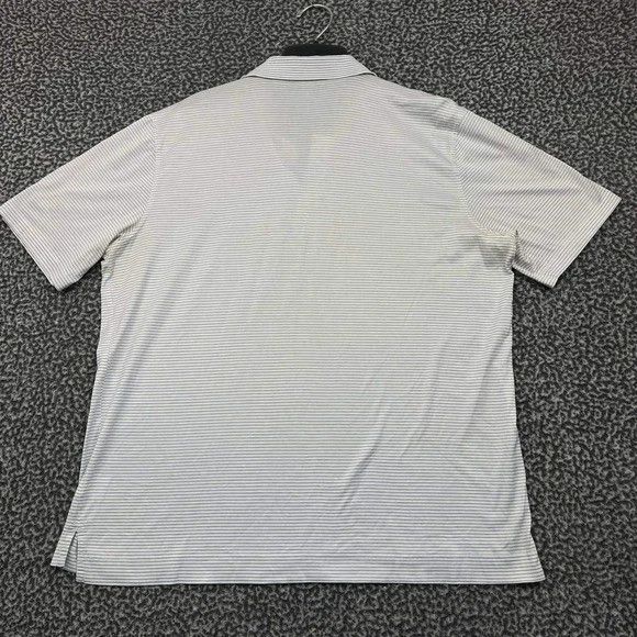 Bobby Jones Bobby Jones Golf Polo Shirt Men Large White Striped Cotton Size US L / EU 52-54 / 3 - 7 Thumbnail