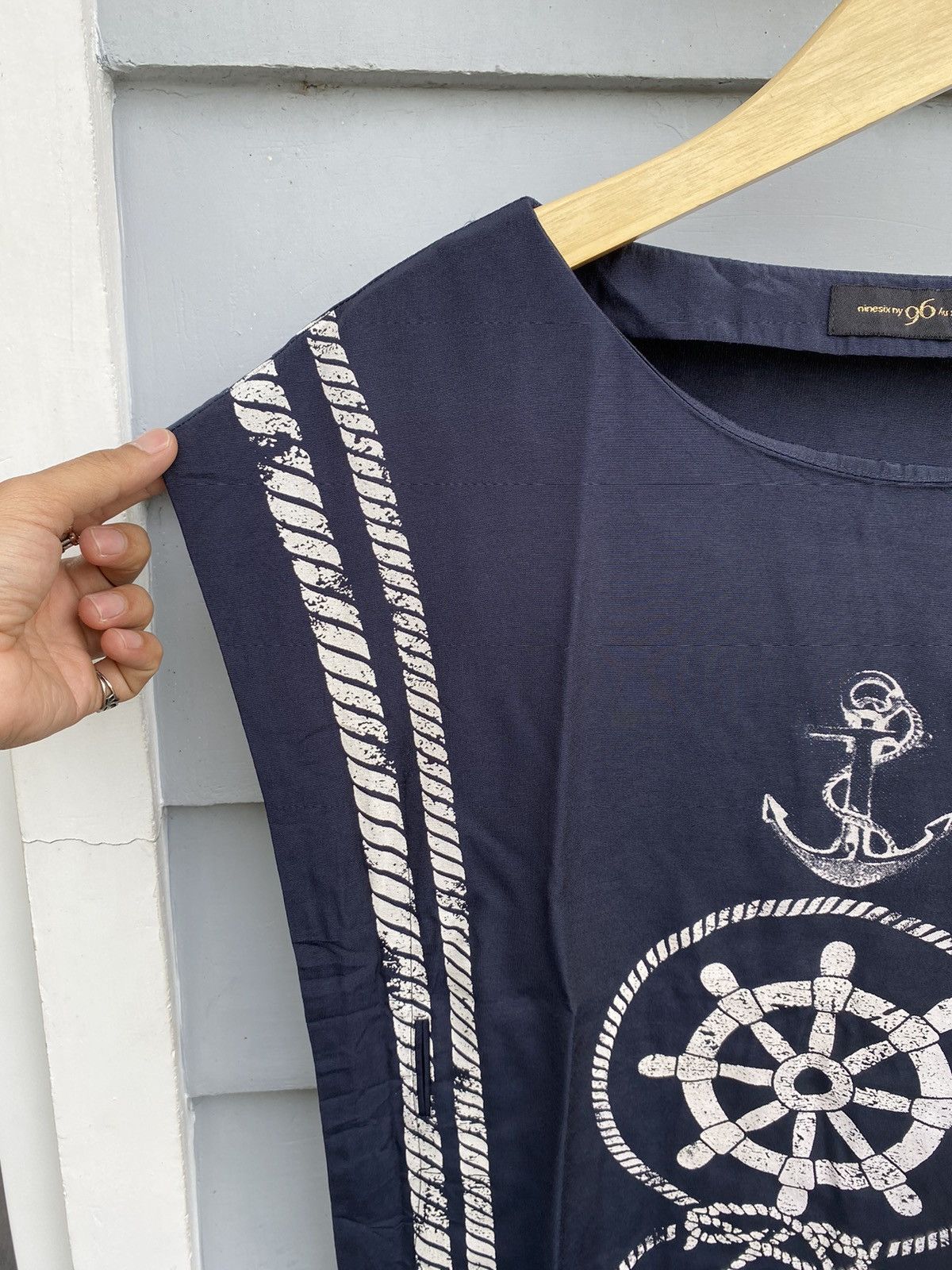 Vintage Ninesix Ny 96 Sailor Rope Design Dress Japanese Style Size ONE SIZE - 4 Thumbnail