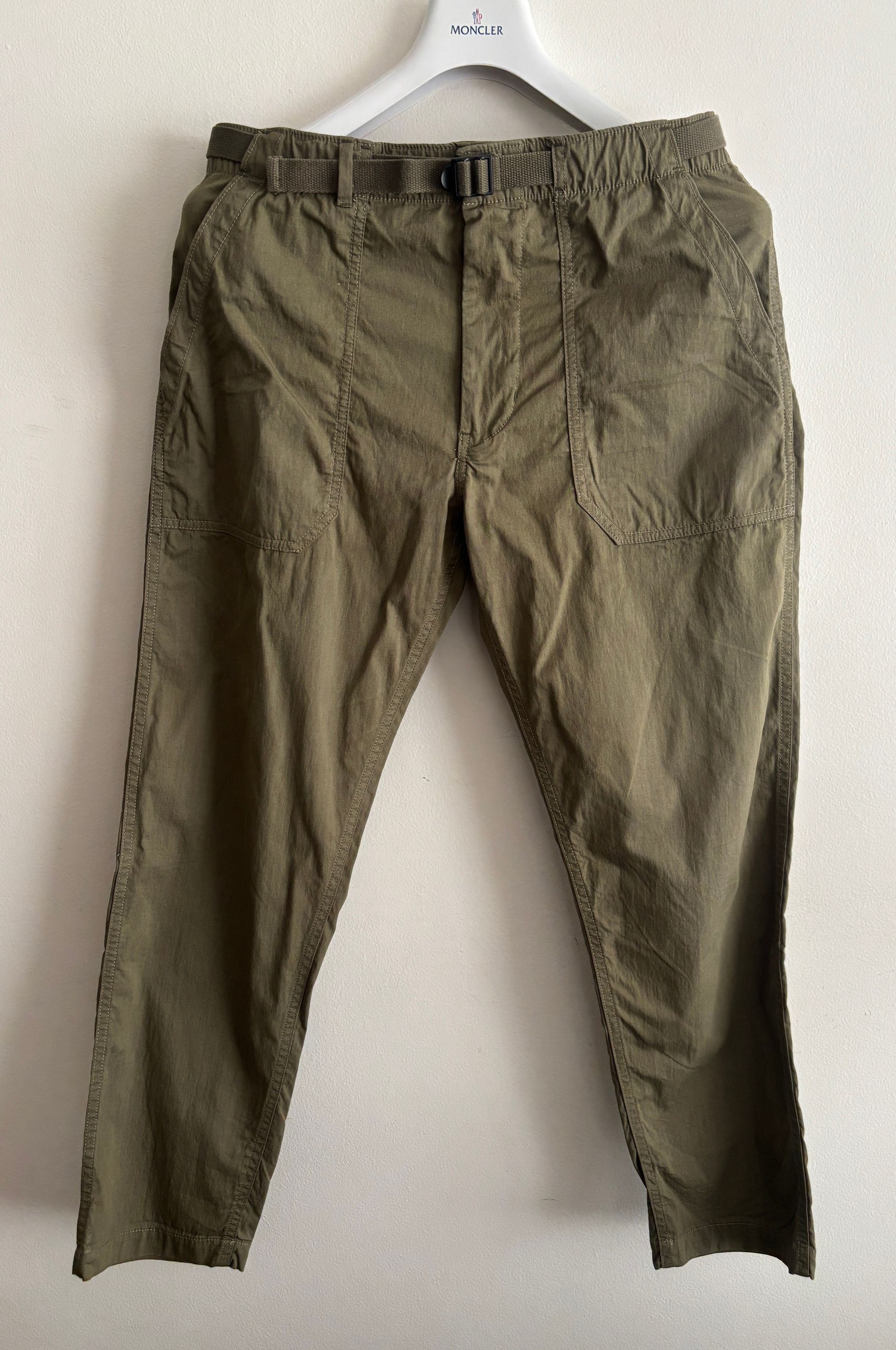 Buck Mason $215 Olive Green Ripstop Belted Fatigue Pants- 31-32 x29 Size US 32 / EU 48 - 1 Thumbnail