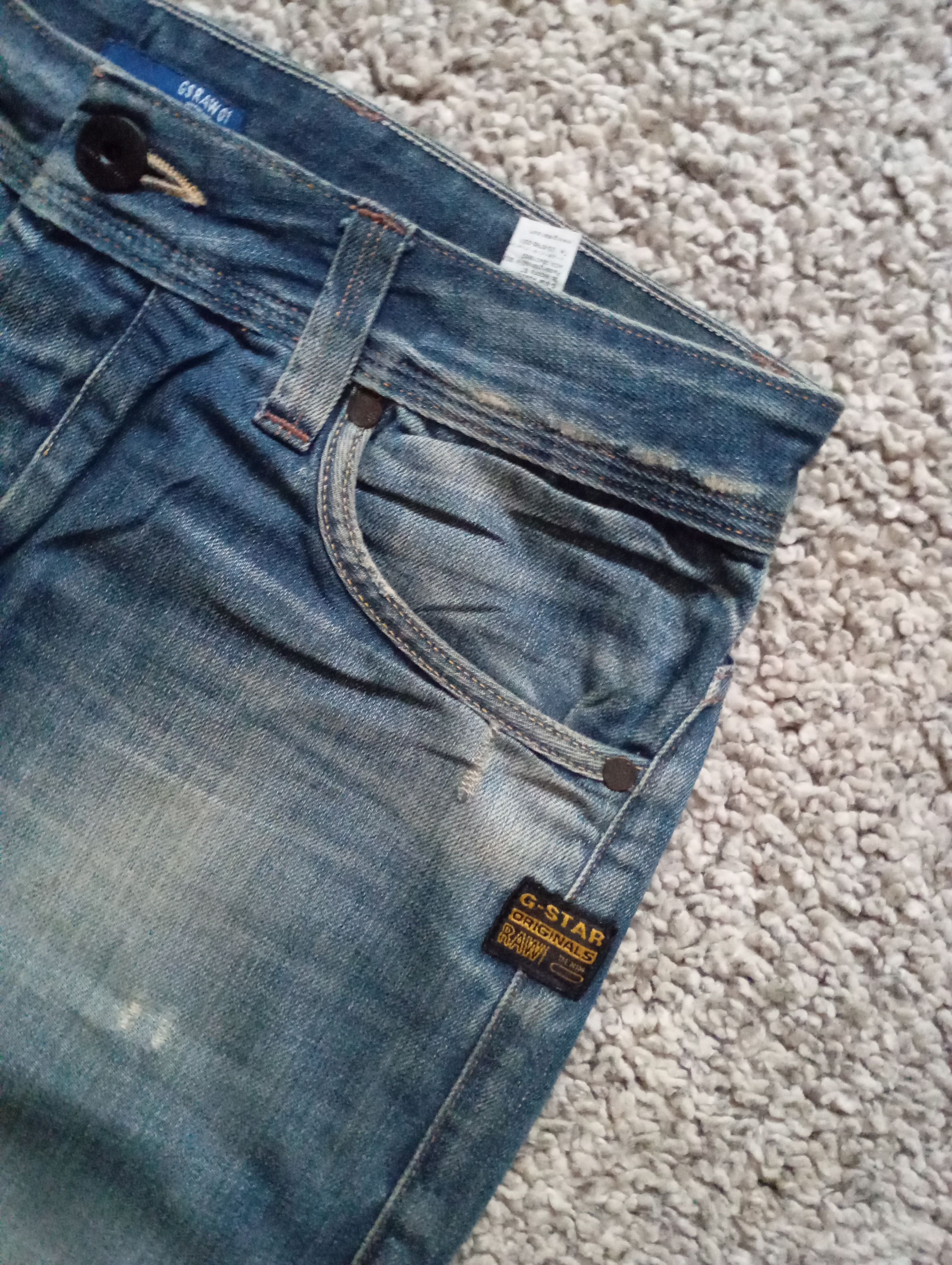 G-Star × Vintage VINTAGE GSTAR RAW DISTRESSED DENIM PANTS Y2K STYLE Size US 32 / EU 48 - 2 Thumbnail
