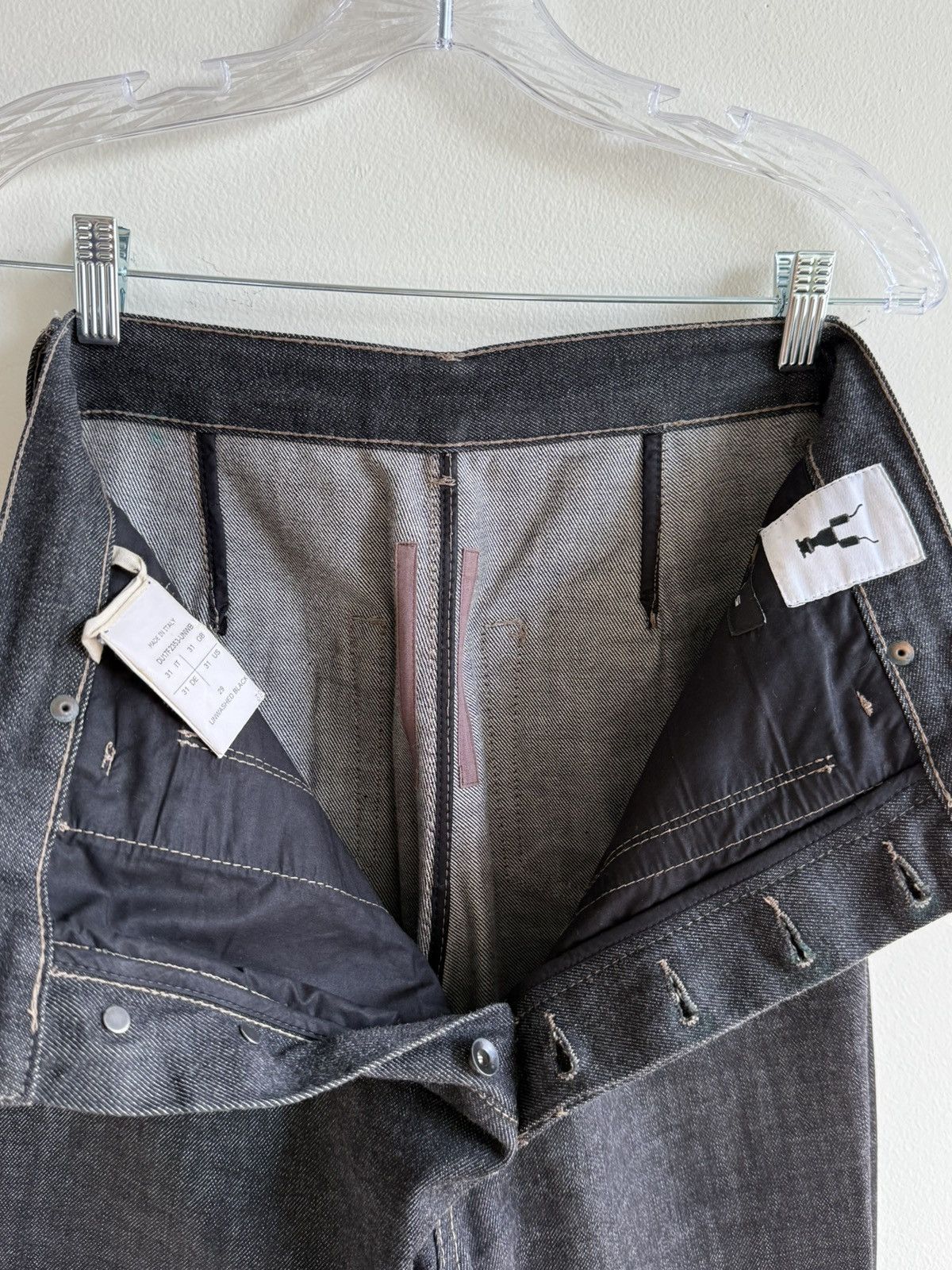 Rick Owens × Rick Owens Drkshdw RARE Rick Owen’s Big Bell Dustulator Size US 30 / EU 46 - 6 Thumbnail