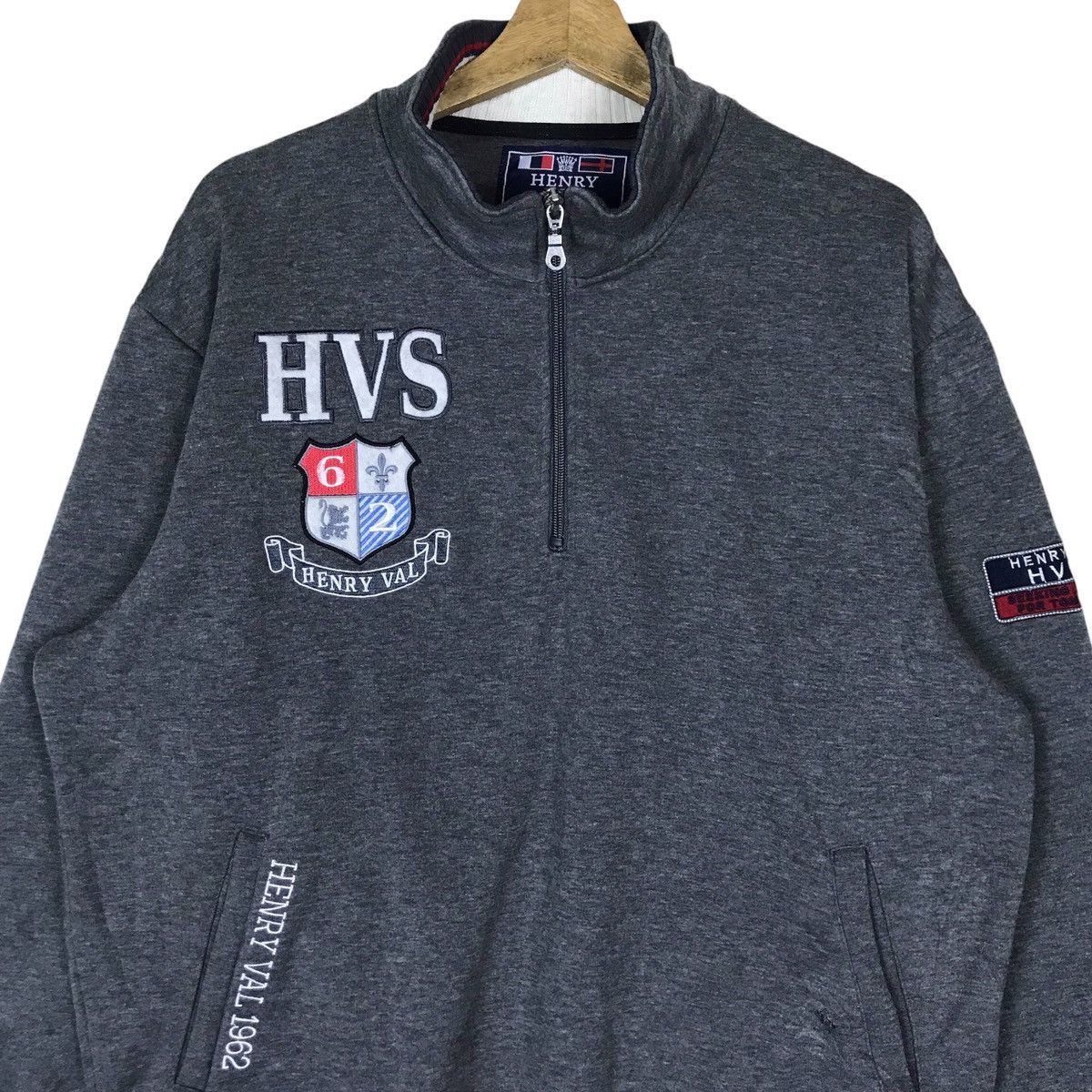 Vintage Vintage Henry VAL Pullover Jumper Sweatshirt Size US XL / EU 56 / 4 - 2 Thumbnail