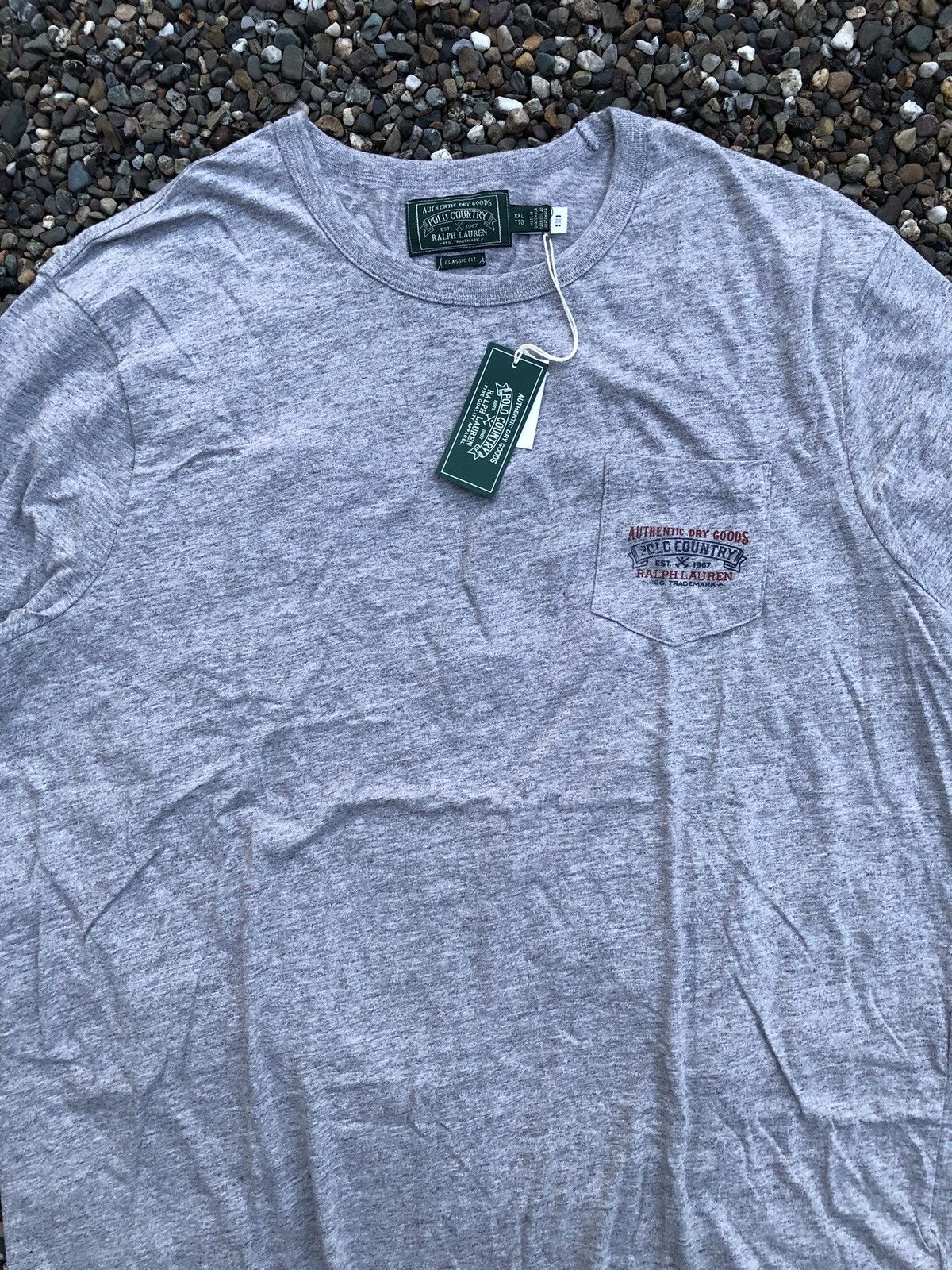 Polo Ralph Lauren Polo Country Ralph Lauren Authentic Dry Goods Pocket T-Shirt Size US XXL / EU 58 / 5 - 2 Thumbnail