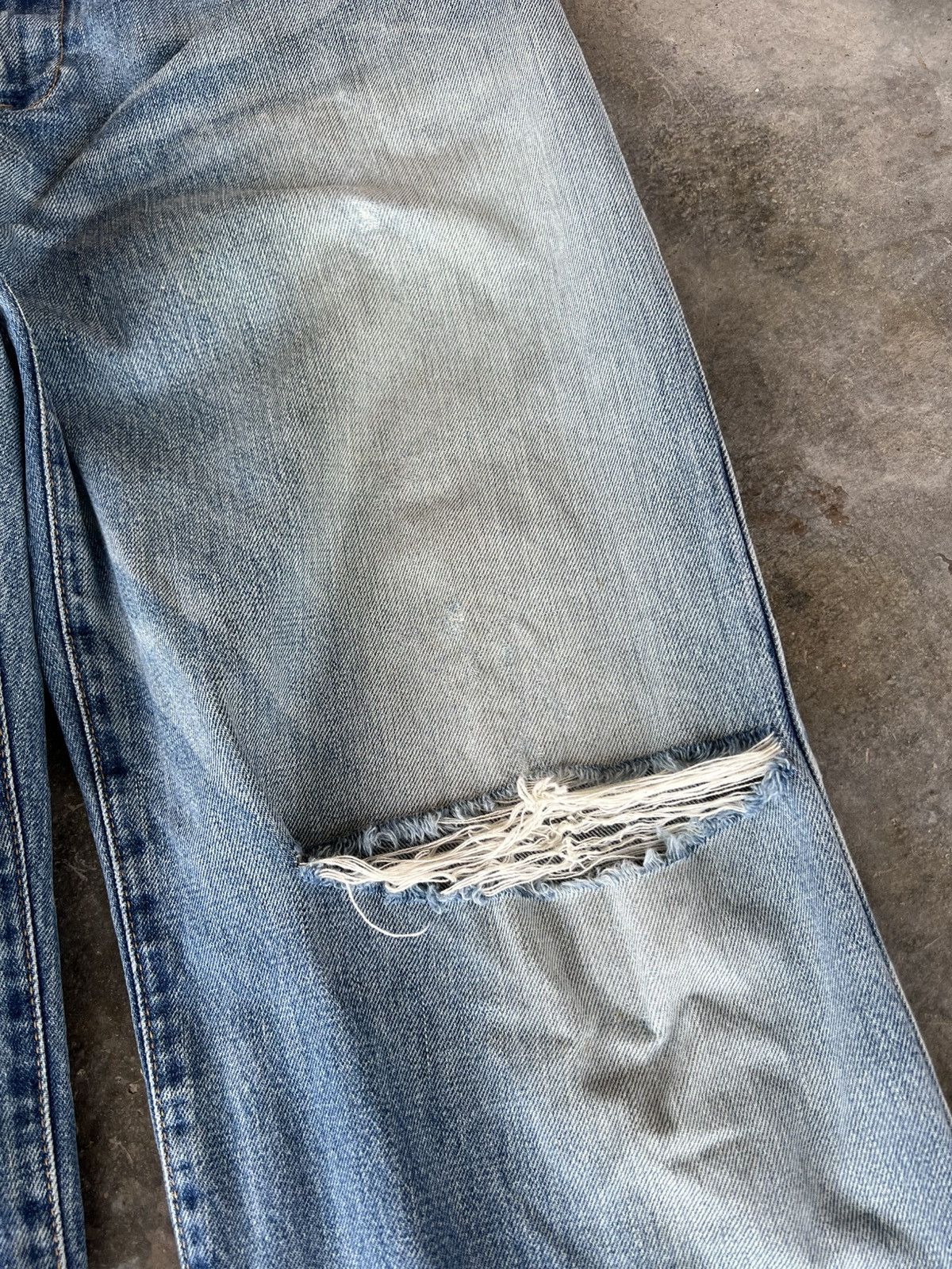 If Six Was Nine × Japanese Brand × Sophnet. 💥Baggy💥Vintage Sophnet. faded Distressed Jean Size US 35 - 5 Thumbnail