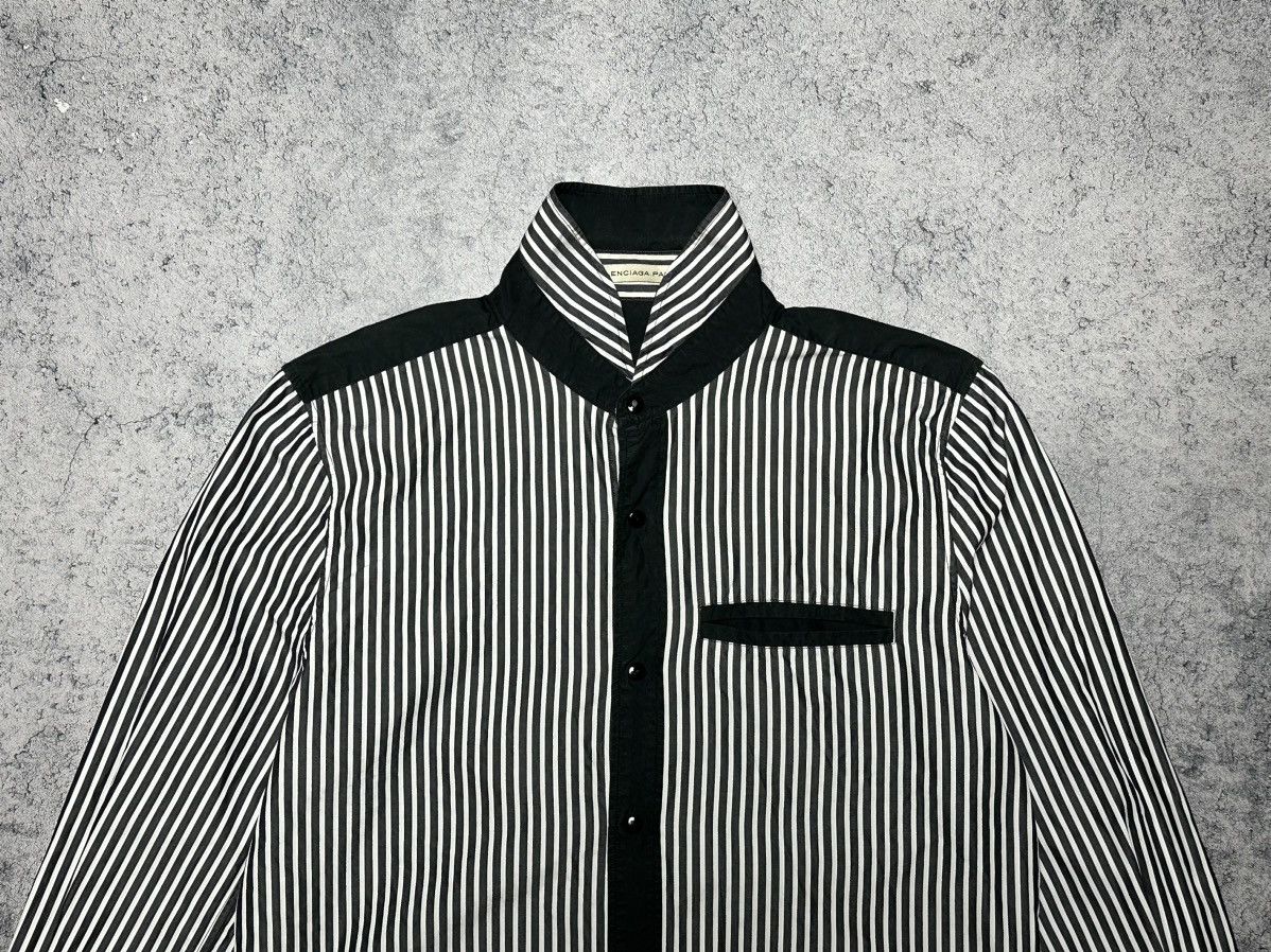 Balenciaga Vintage Balenciaga Striped Button Up Shirts Size US M / EU 48-50 / 2 - 5 Thumbnail