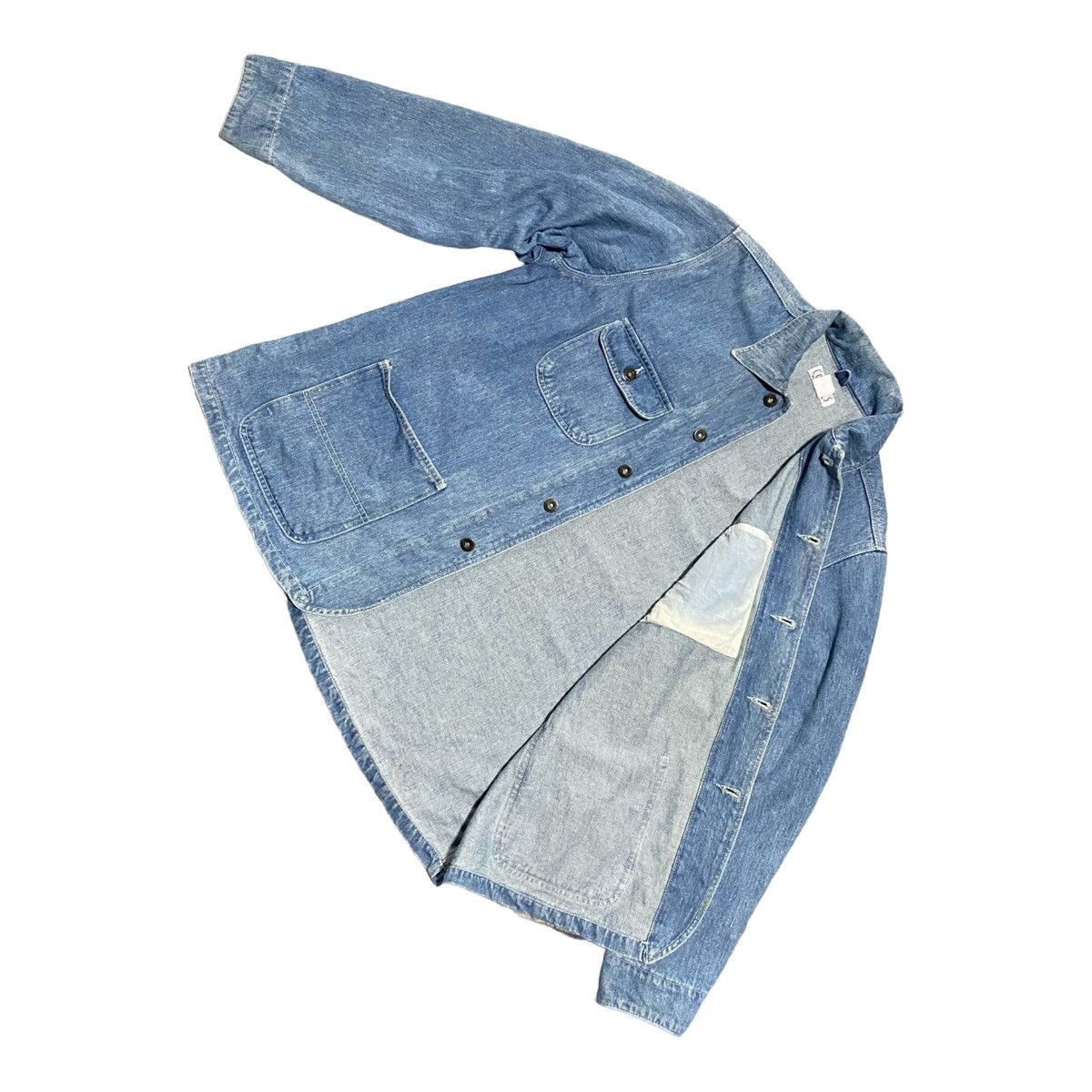 Japanese Brand × Vintage Vintage Collins Denim Chore Jacket Size US XL / EU 56 / 4 - 4 Thumbnail