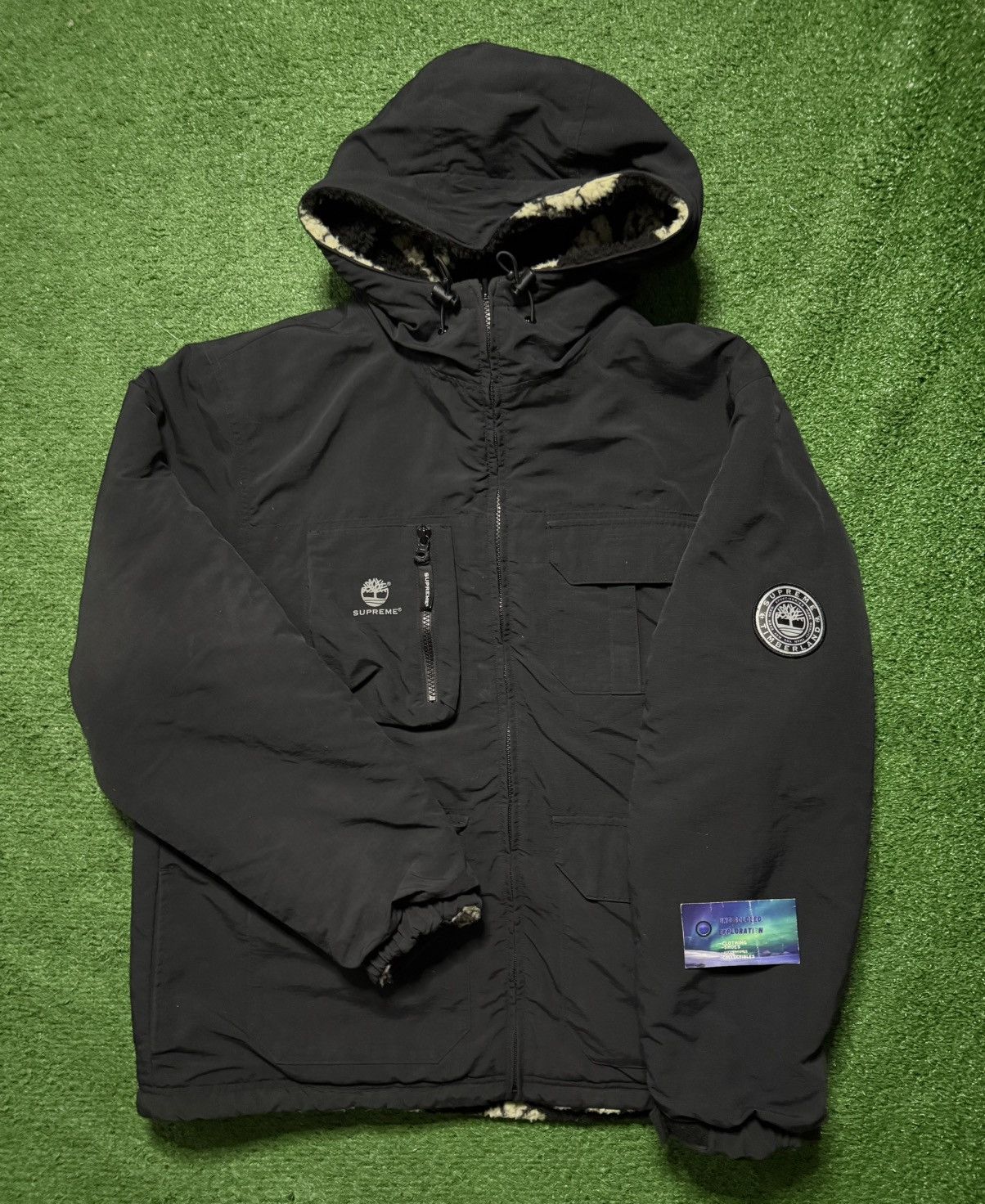 Supreme Timberland Reversible Ripstop Jacket Black Medium