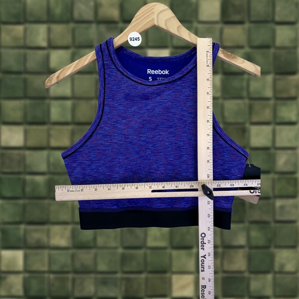 Reebok Reebok Sports Bra Womens Small High Neck Low Support Cotton NWT-9245 Size ONE SIZE - 1 Thumbnail