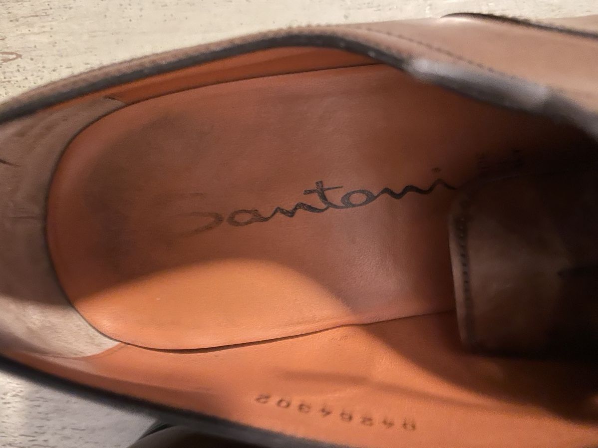 Santoni Leather Cap Toe Oxford Size US 12 / EU 45 - 5 Thumbnail