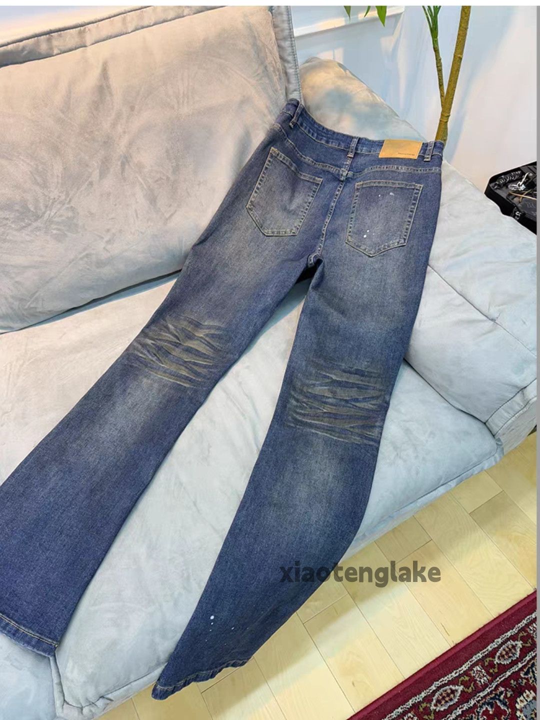 Jean xz vintage distressed faded punk grunge stain jeans Size US 30 / EU 46 - 3 Thumbnail