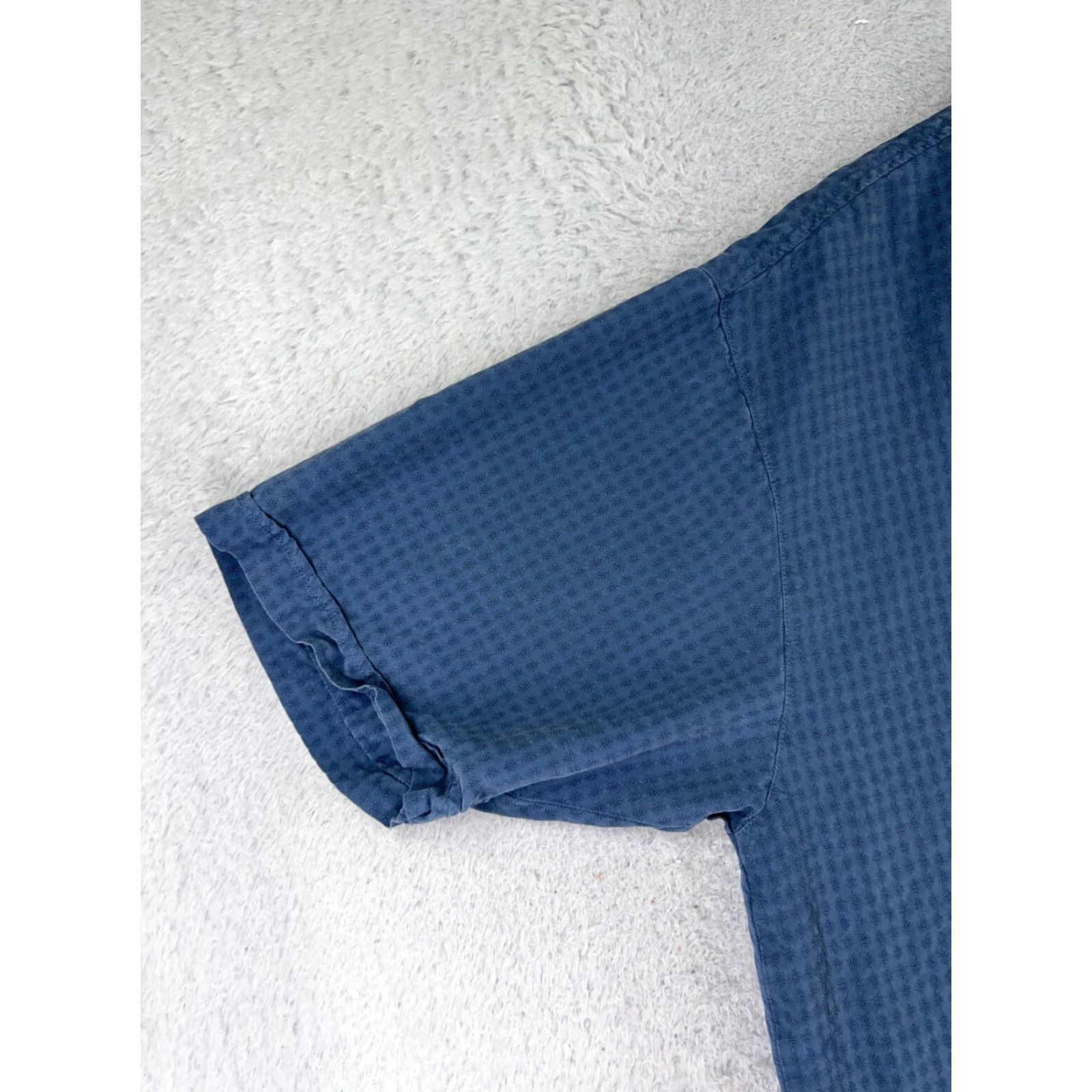 Tommy Bahama Tommy Bahama Shirt Men Medium Blue Check Button-Up Camp Resort Aloha Short Sleeve Size US M / EU 48-50 / 2 - 3 Thumbnail