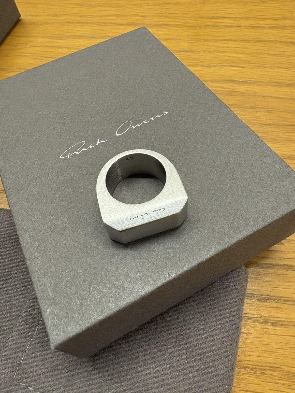 Rick Owens New beveled ring size 52 Size ONE SIZE - 1 Thumbnail