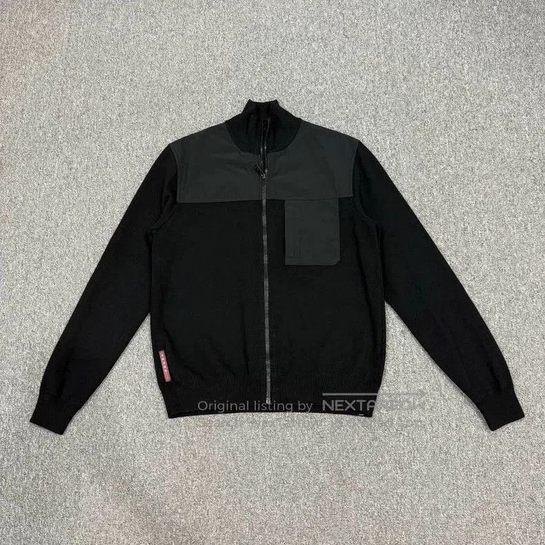 Prada Prada Black Nylon Knit Jacket. Size US L / EU 52-54 / 3 - 1 Thumbnail