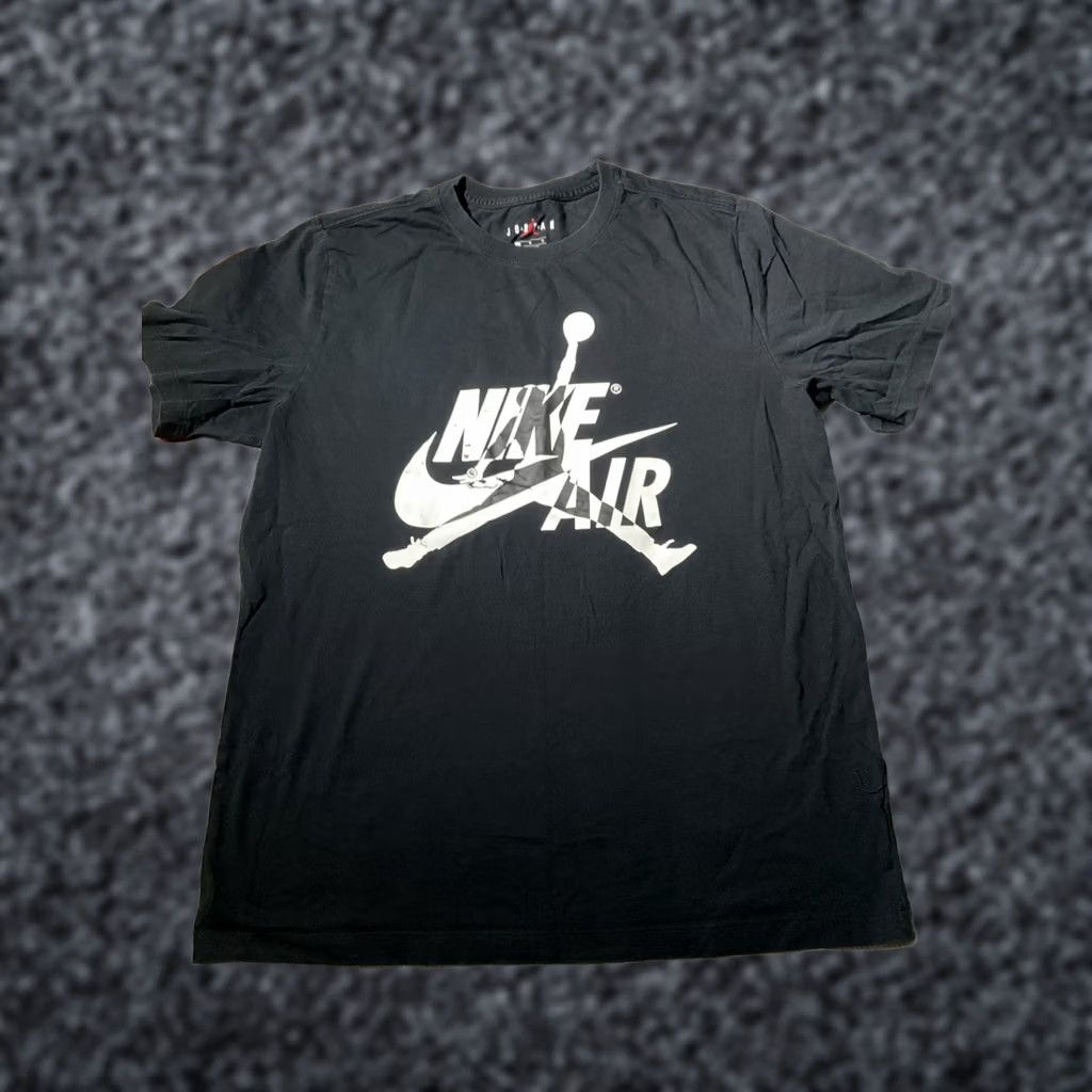 Jordan Brand Nike Air Jordan Shirt Mens Large Black Jumpman Logo Casual Swoosh Graphic Tee Size US L / EU 52-54 / 3 - 1 Thumbnail