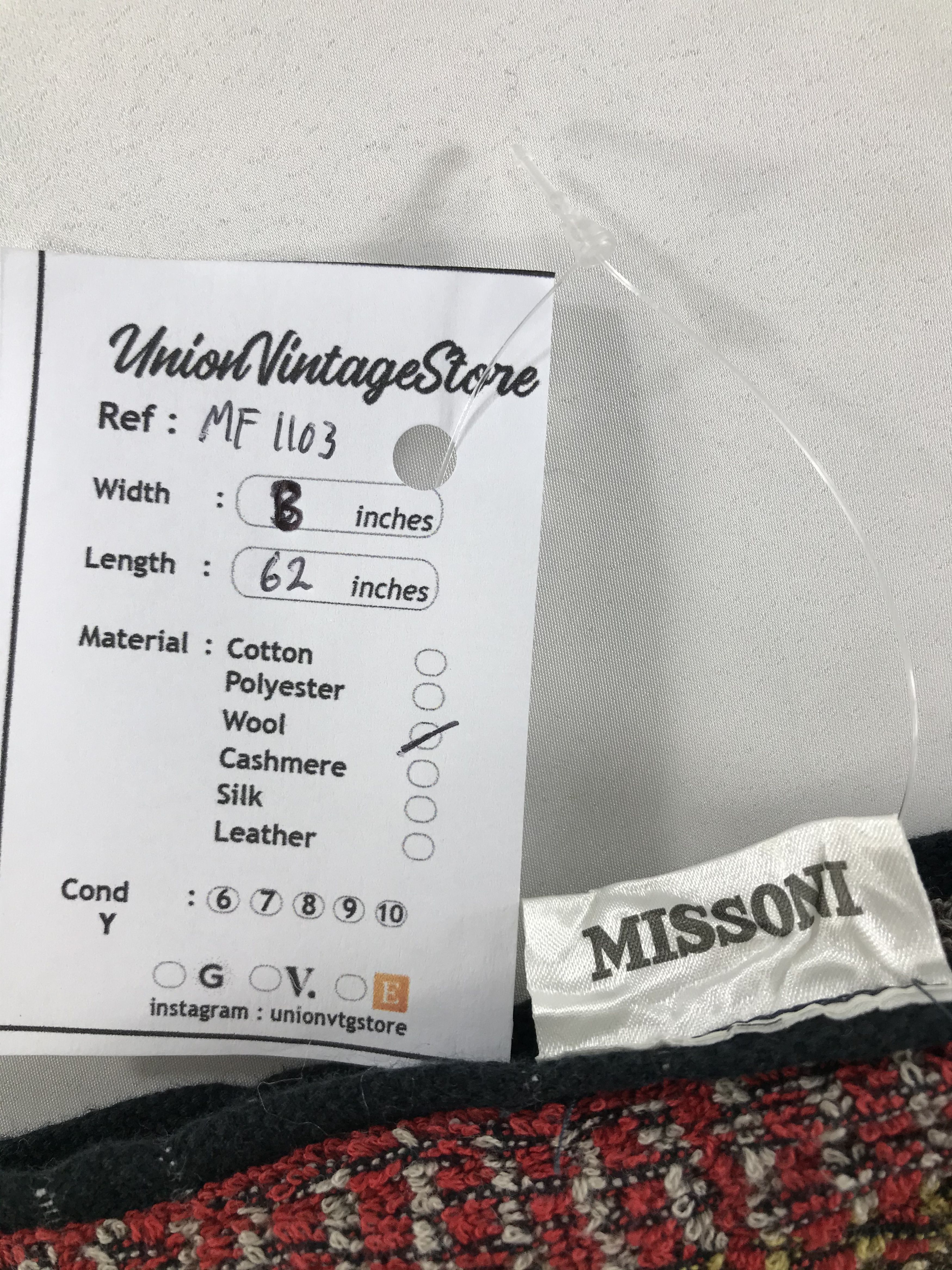 Missoni Vintage Missoni Scarf/Muffler/Neckwear MF1103 Size ONE SIZE - 4 Thumbnail