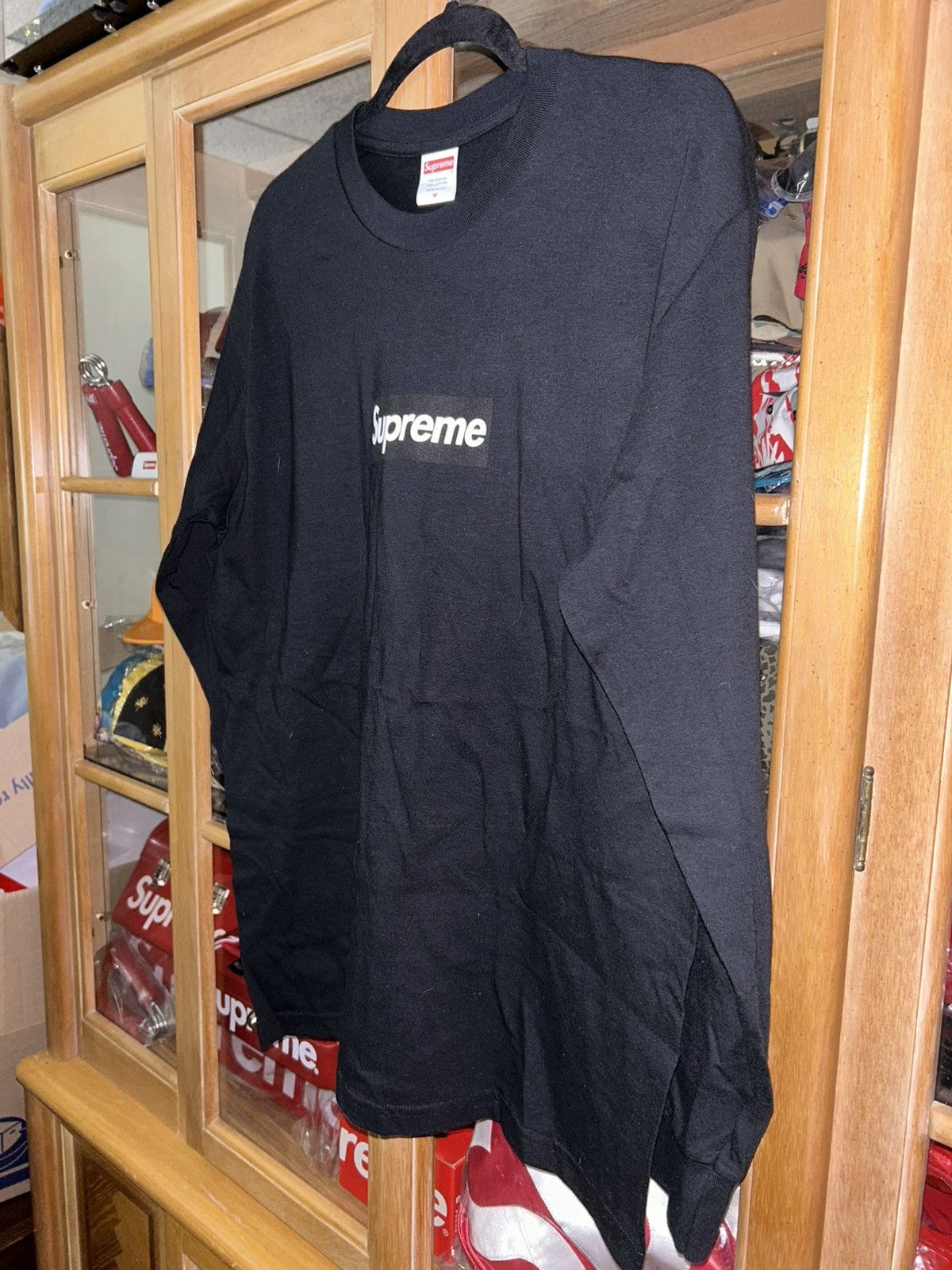 Supreme Supreme Box Logo L/S Tee Black FW20 size Medium NEW Size US M / EU 48-50 / 2 - 2 Thumbnail