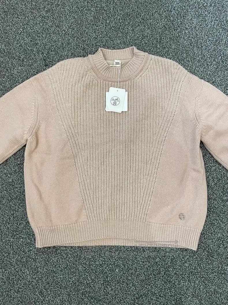 Hermes Hermes Pink cashmere sweater Size XXS / US 00 / IT 34 - 1 Thumbnail