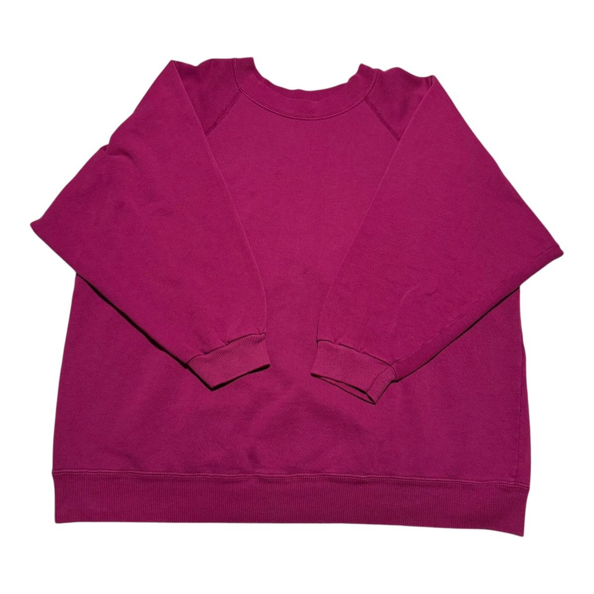 Vintage Vintage 90s Wine/Purple Blank Sweatshirt Women's Boxy XL Size XL / US 12-14 / IT 48-50 - 1 Thumbnail