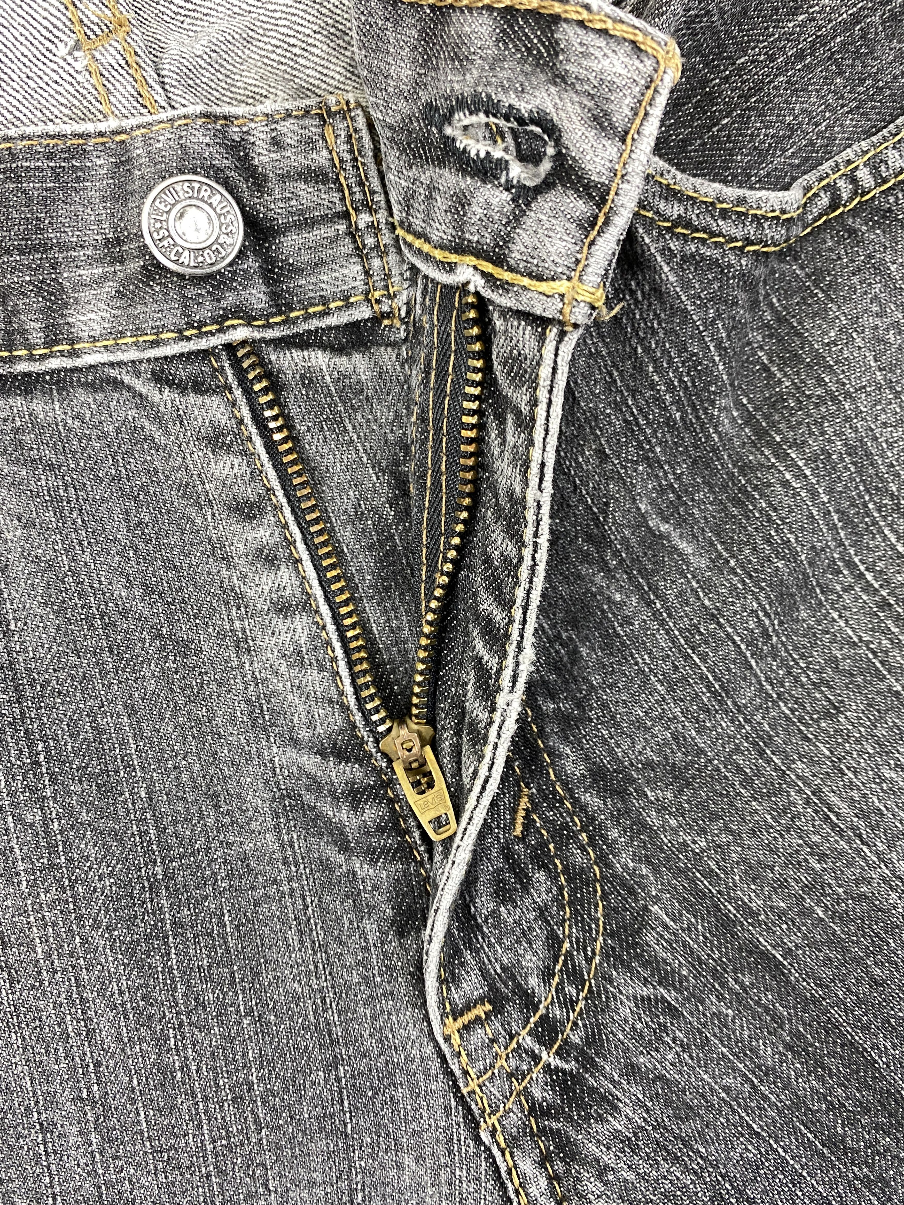 Levi's Black Vintage Levi's 514 Slim Straight Denim 32x34 -JN406 Size US 32 / EU 48 - 6 Thumbnail