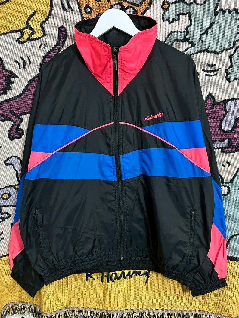 Adidas Vintage 90s Adidas Jacket size L Size US L / EU 52-54 / 3 - 1 Thumbnail