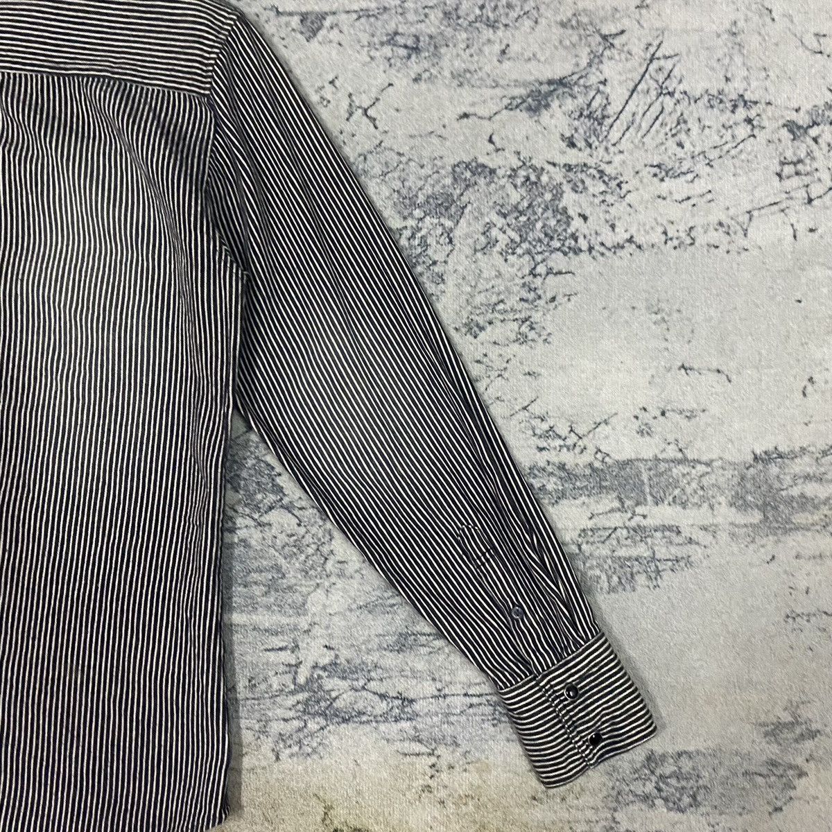 Japanese Brand × semanticdesign Vintage Sematic Design Hickory Stripes Button Up Size M / US 6-8 / IT 42-44 - 10 Thumbnail