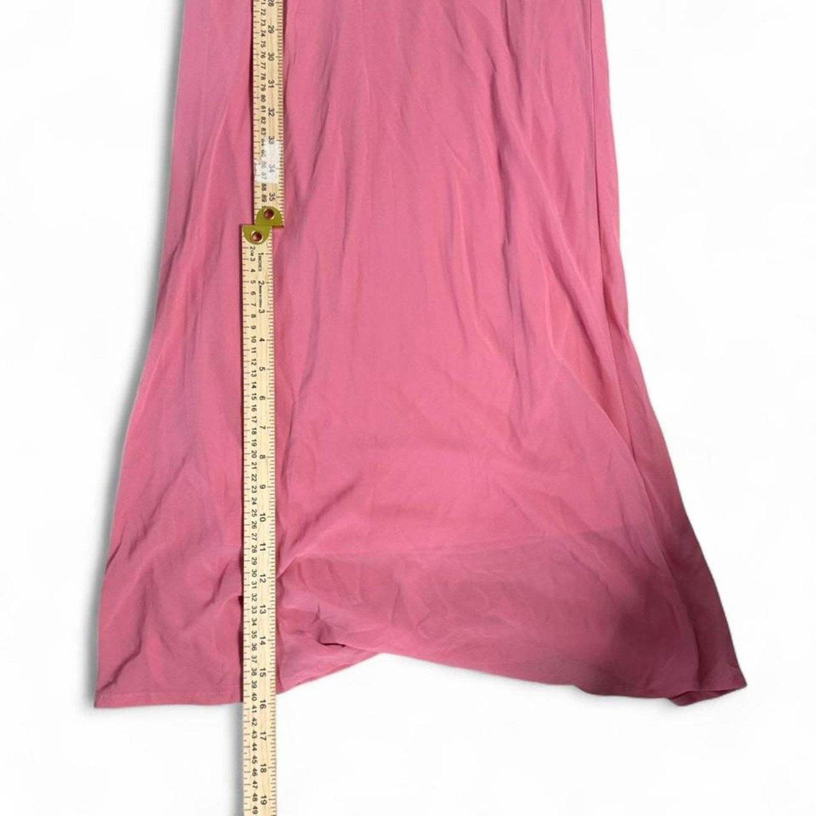 Other Pink Maxi Dress Open Back Rose Detail Silky Dress size small Size S / US 4 / IT 40 - 5 Thumbnail